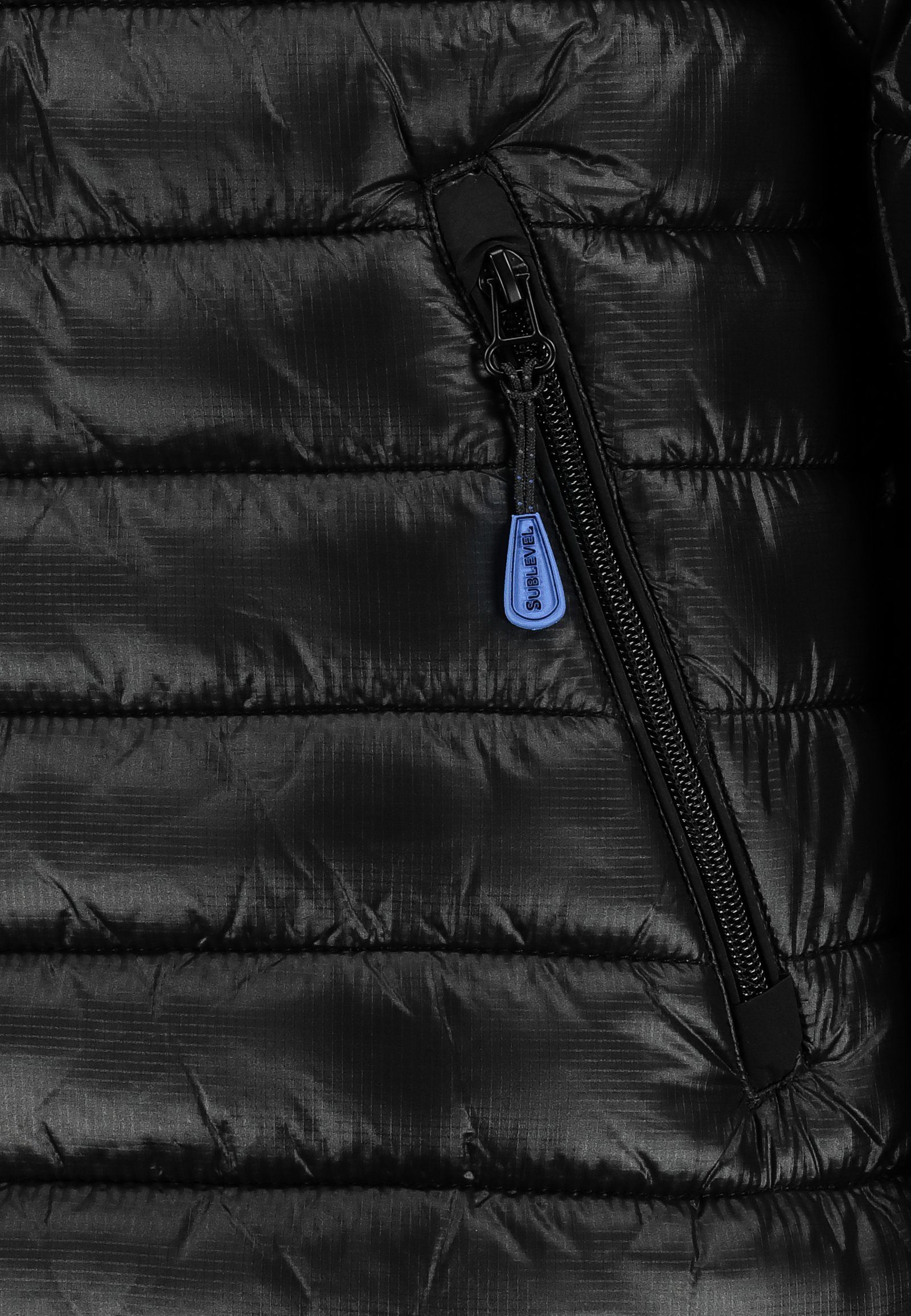 SUBLEVEL Steppjacke Herren Herbst Winter Jacke Steppjacke Kapuzenjacke Stehkragen Gesteppt