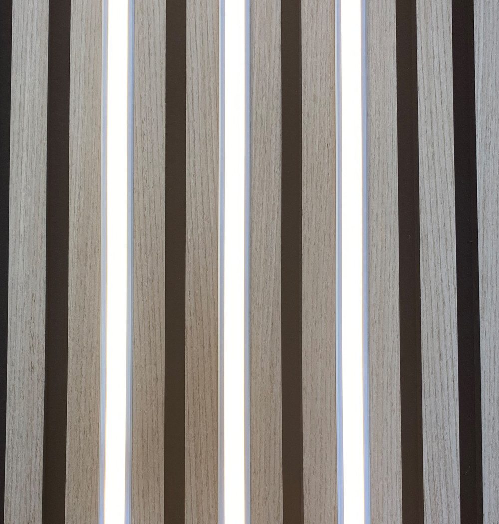 XENON LED Dekolicht 3581 LED Leuchte ALU-UP Akustik-Holz-Paneele 3x1m Netzt günstig online kaufen