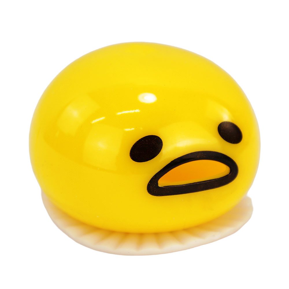 BEMIRO Spielfigur 4 Stück Kotzender Smiley mit Squeeze Schleim - ca. 4,5 cm, (4-tlg)