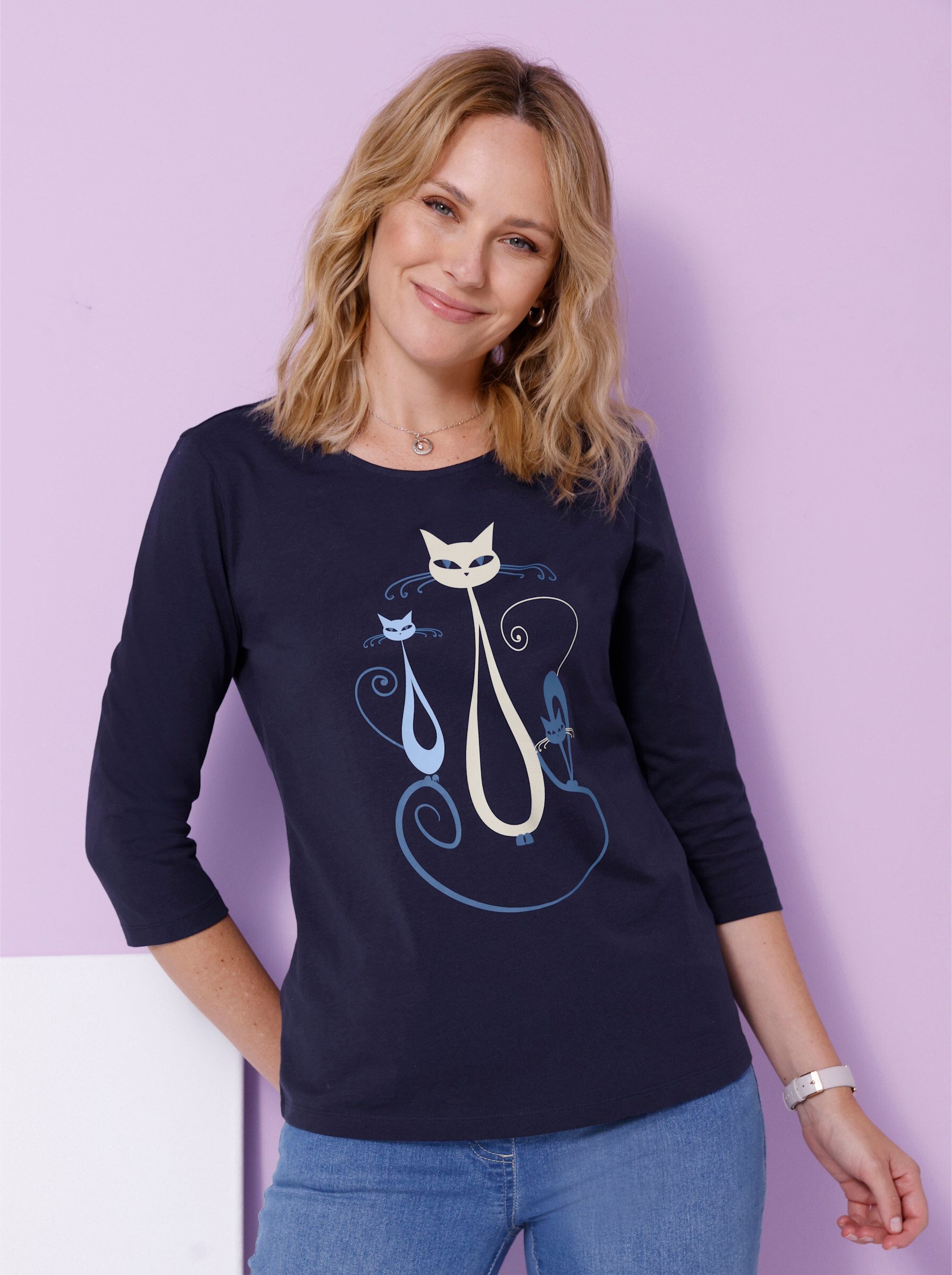 Sieh an! T-Shirt 3/4-Arm-Shirt 3/4-Arm – Bild 4 von 5