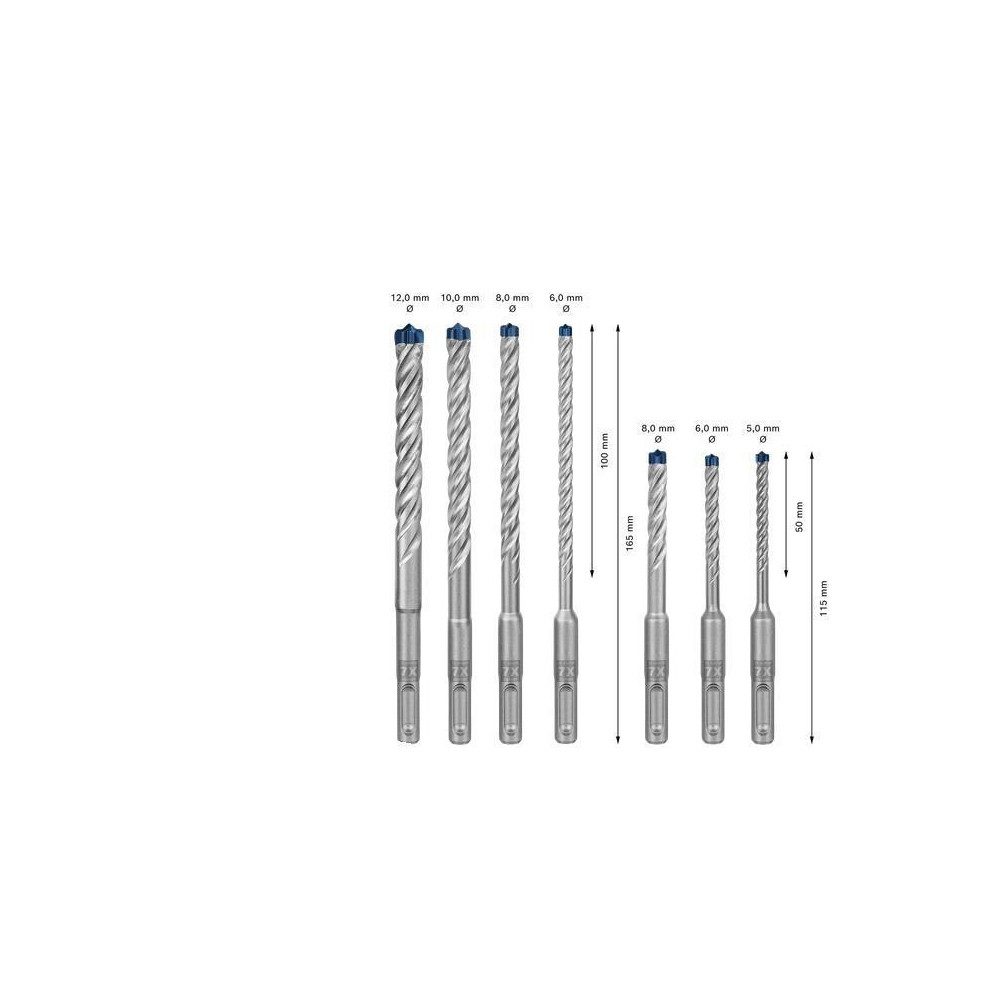 BOSCH Bohrersatz EXPERT SDS plus-7X Hammerbohrer-Set günstig online kaufen