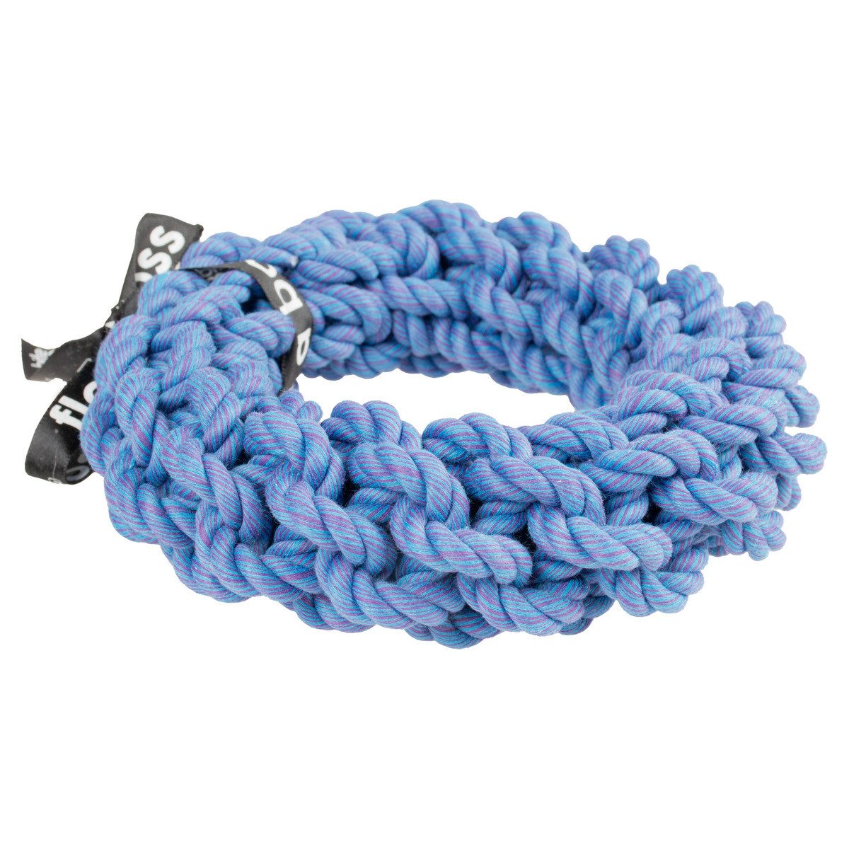 Europet-Bernina Zerrspielzeug Hundespielzeug geflochtener Ring da-chain" blau