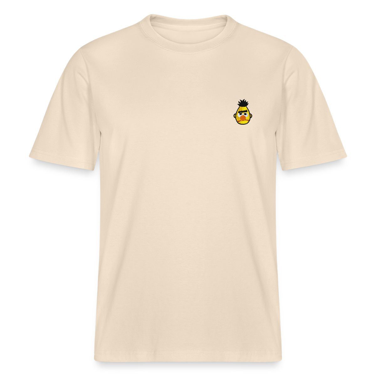 Spreadshirt T-Shirt Sesamstraße Bert Als Stickmotiv Relaxed Fit Unisex T-Shirt (1-tlg)