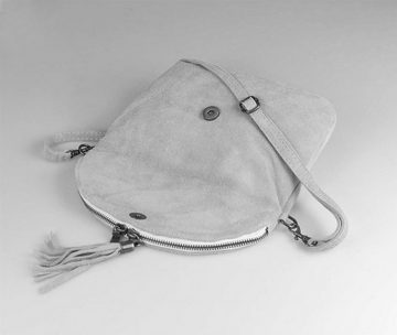 ITALYSHOP24 Schultertasche Made in Italy Damen Leder Tasche CrossOver, als Schultertasche, Clutch, Umhängetasche tragbar