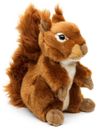Uni-Toys Kuscheltier »Eichhörnchen, stehend - 22 cm (Höhe) - Plüsch-Hörnchen - Plüschtier«, zu 100 % recyceltes Füllmaterial