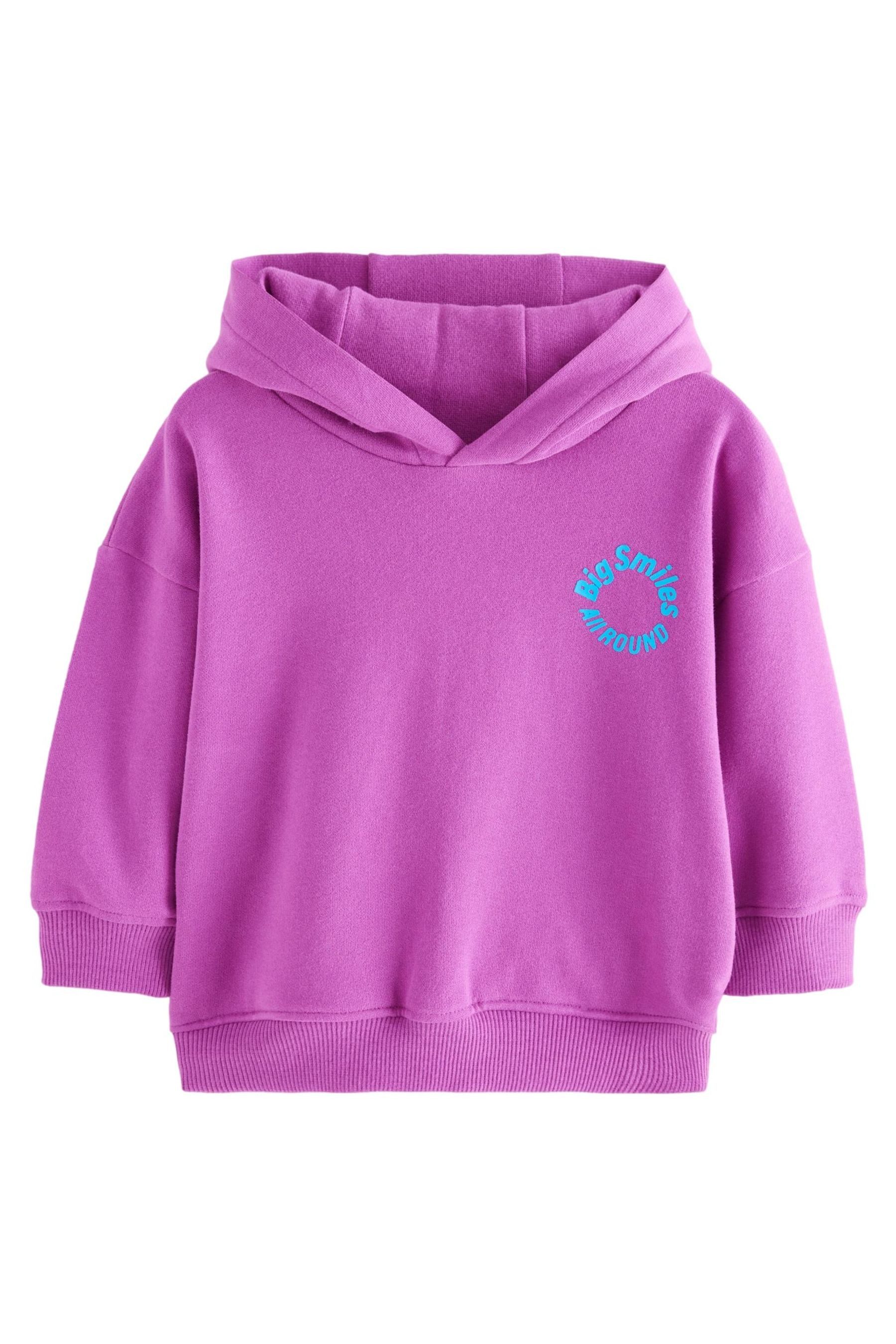 Kapuzenpullover Weiches Hoodie mit Print auf der Rückseite