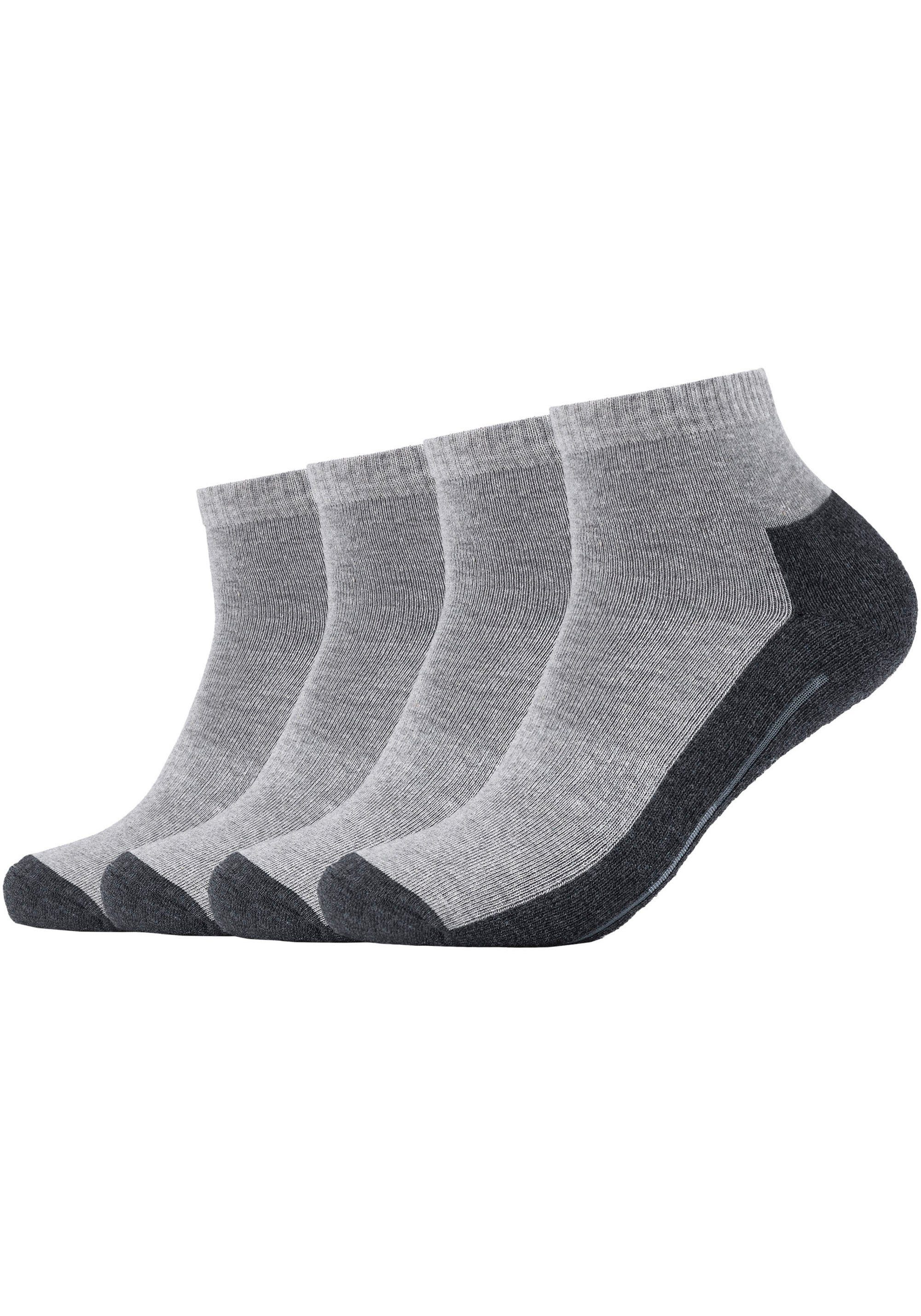 Sportsocken Feuchtigkeitsregulierend (Packung, 4-Paar) Camano hellgrau-grau