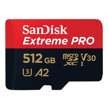 Sandisk SANDISK Extreme Pro 512 GB microSDXC Speicherkarte (200 MB/s,A2,Class1 Micro SD-Karte