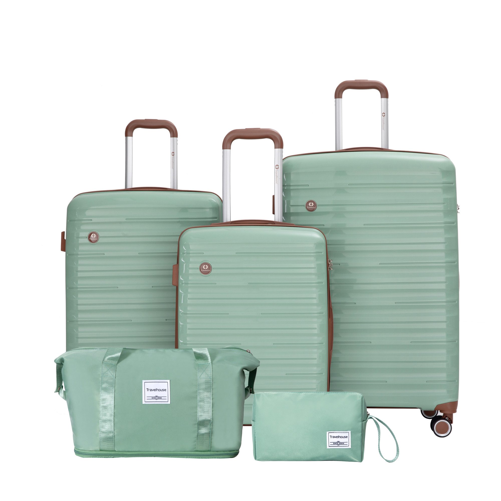 Travelhouse Trolleyset Ascona, 4 Rollen, (Spar-Set, 5 tlg., Hartschalen Tro günstig online kaufen