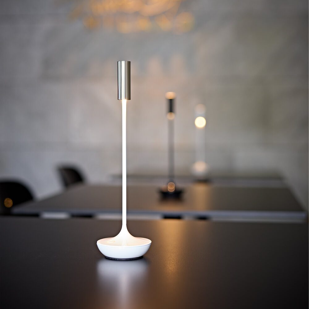 SIGOR LED Tischleuchte Akku-Tischleuchte, Dimmbar, LED fest integriert, Warmweiß