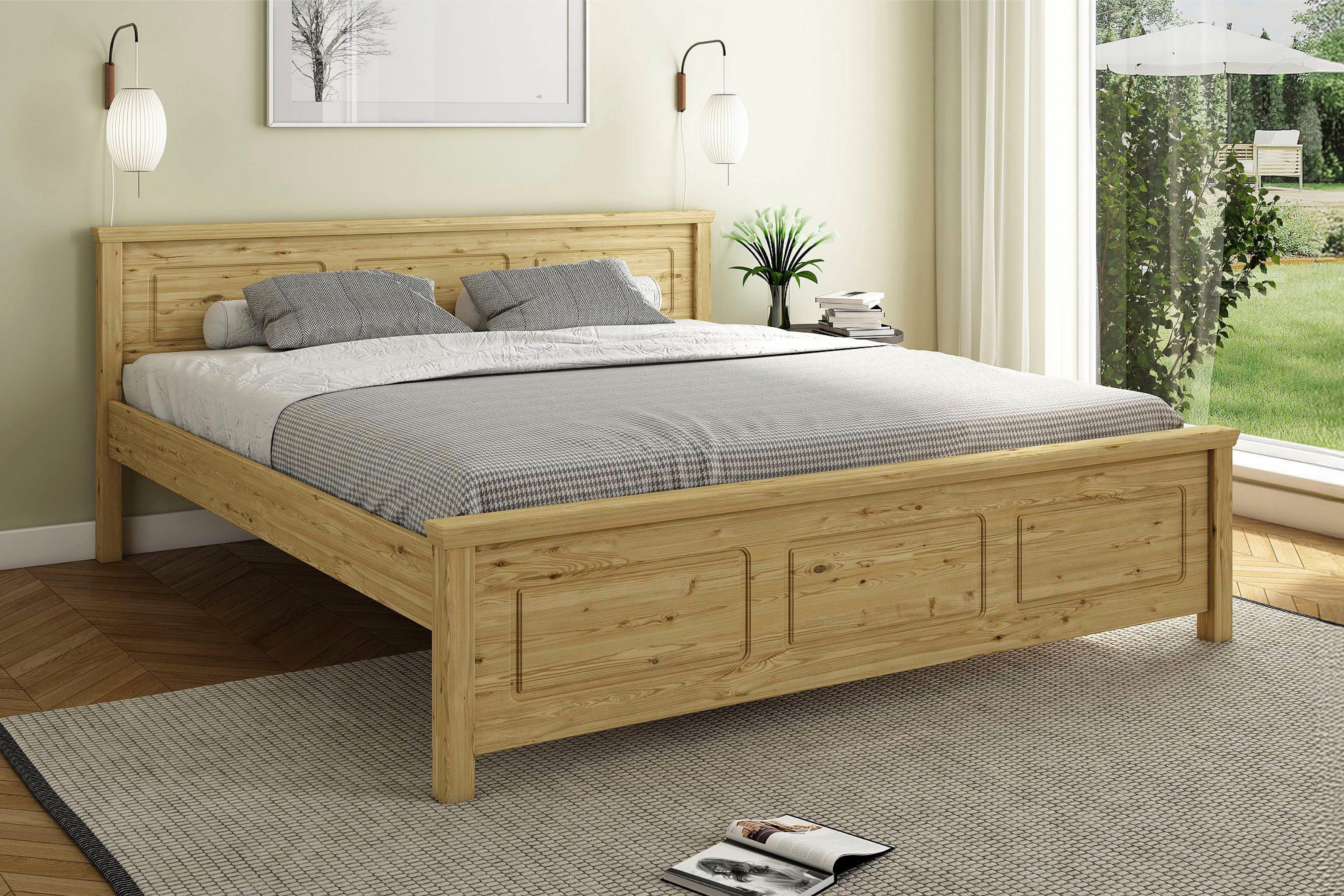 OTTO home Massivholzbett ERIKK', Made in Europe, optional mit Schublade, Massivholz Kiefer (FSC® zertifiziert), in mehreren Größen, …