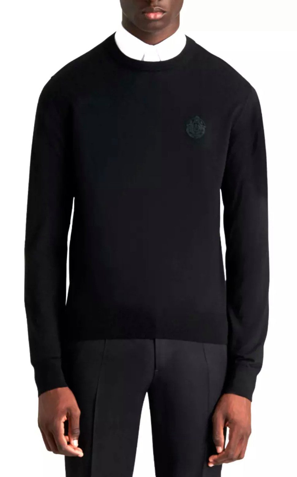 Berluti Strickpullover Wollpullover Crest Logo Knitwear Tonale Stickerei des Berluti-Wappens (Fleur-de-Lis)