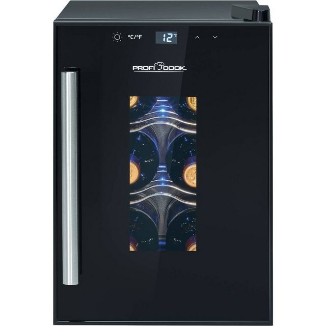ProfiCook Getränkekühlschrank PC-WK 1230, 39.5 cm hoch, 24.6 cm breit, Weinkühlschrank für 6 Flaschen
