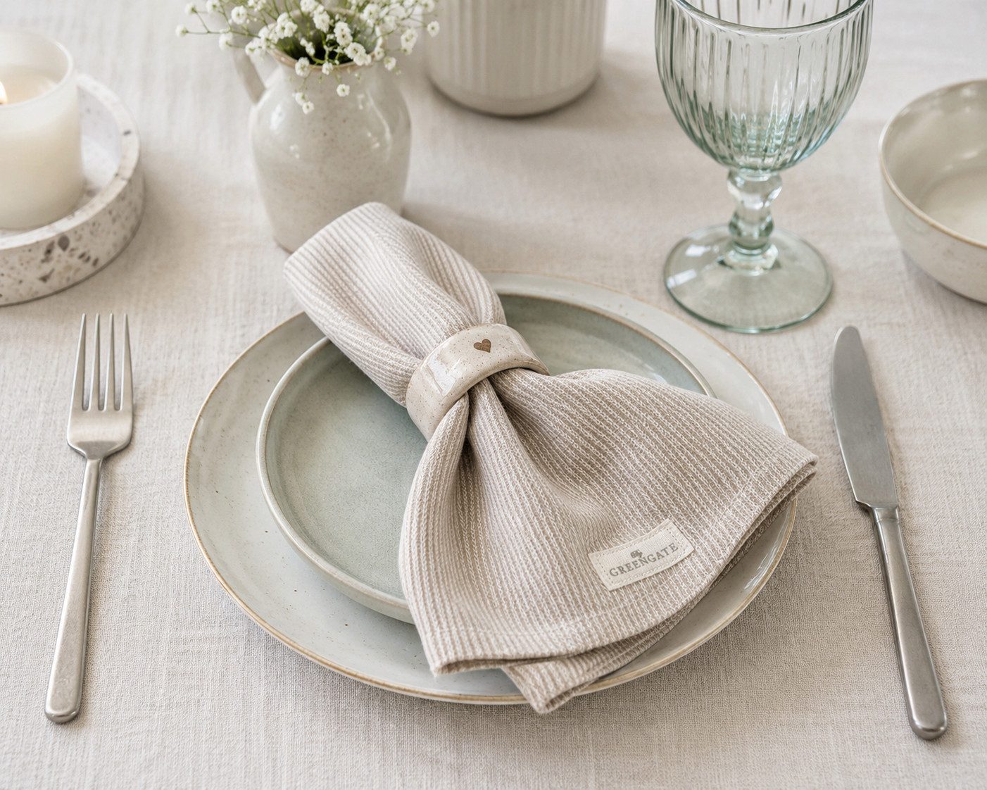 Greengate Stoffserviette GreenGate Stoffserviette Alicia sand