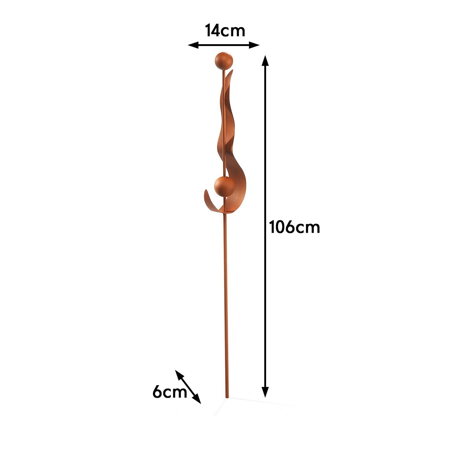 Kobolo Gartenstecker Dekostecker RUSTY DROPS in günstig online kaufen