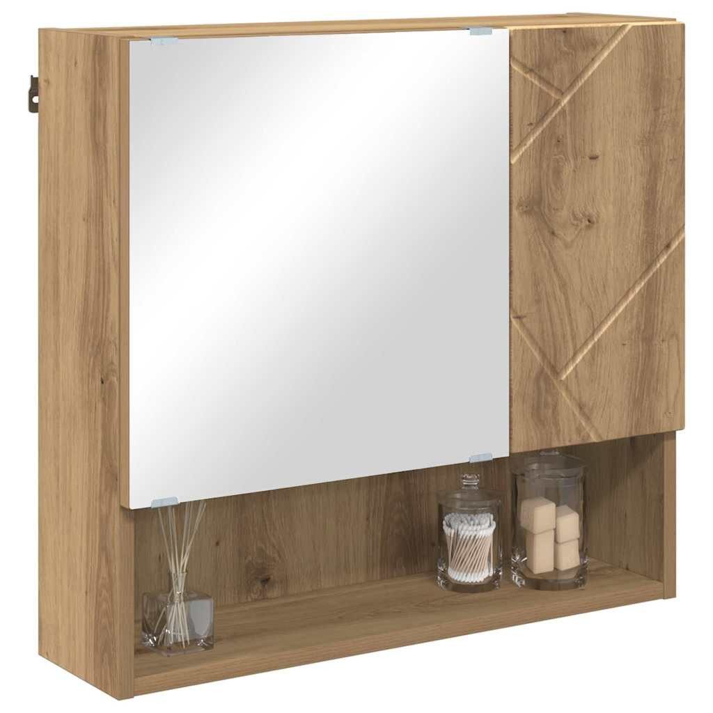 vidaXL Badezimmerspiegelschrank Spiegelschrank Artisan-Eiche 59 x günstig online kaufen