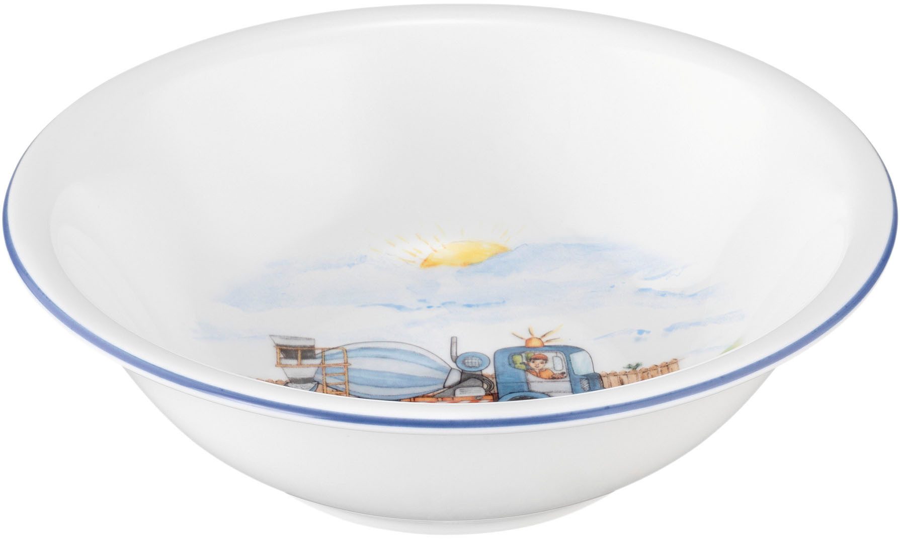 Seltmann Weiden Schüssel Compact - Auf der Baustelle, Porzellan, (1-tlg), Schale rund 16 cm
