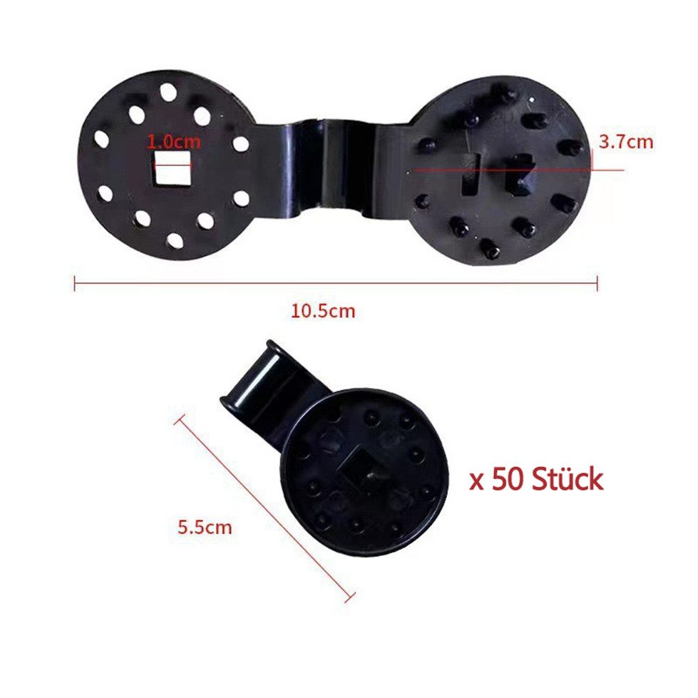 Coonoor Sonnensegel Kunststoff Clips 50 Stück für Schattierungsnetz & Garte günstig online kaufen