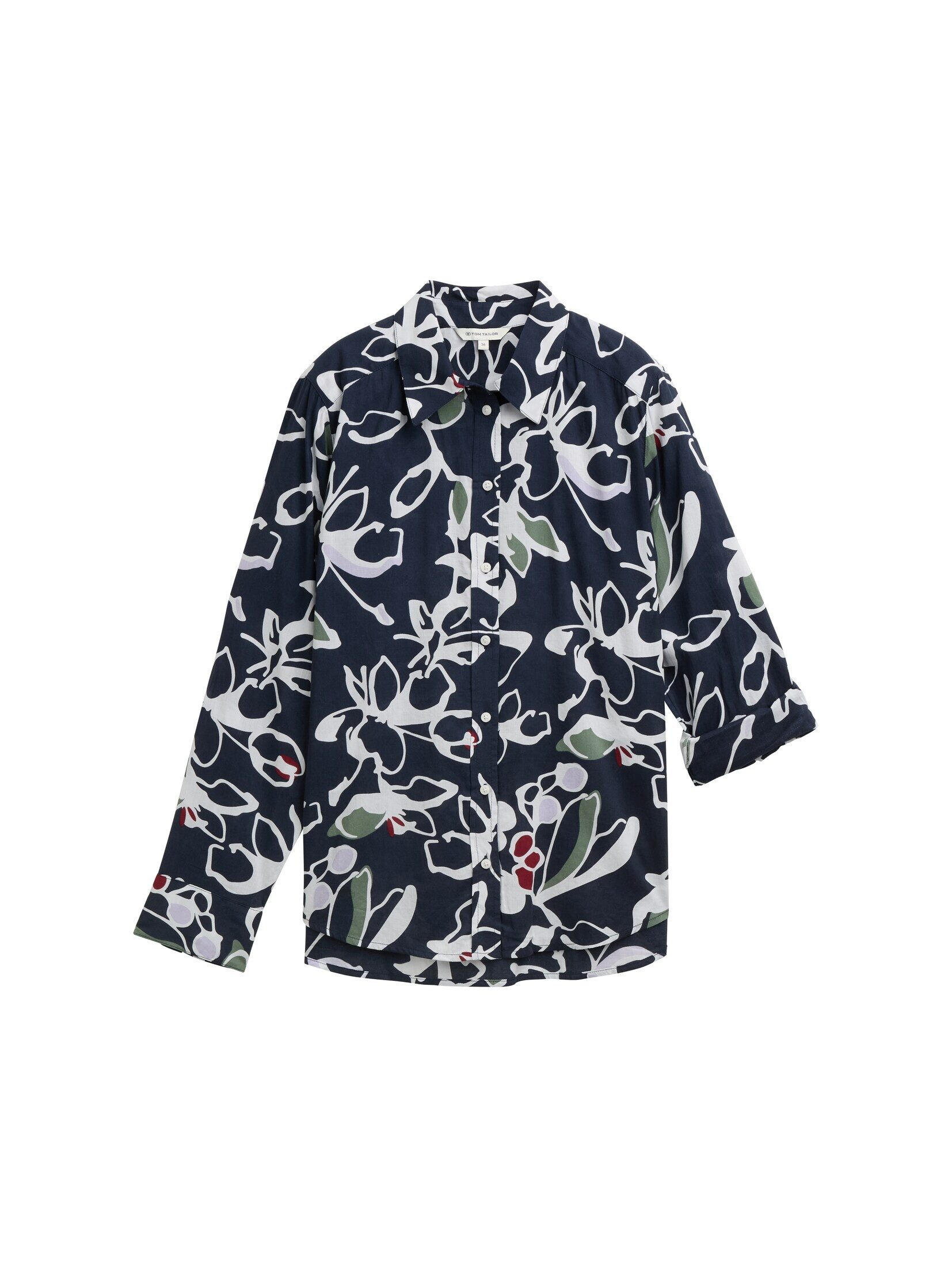 TOM TAILOR Langarmbluse Bluse mit Muster günstig online kaufen