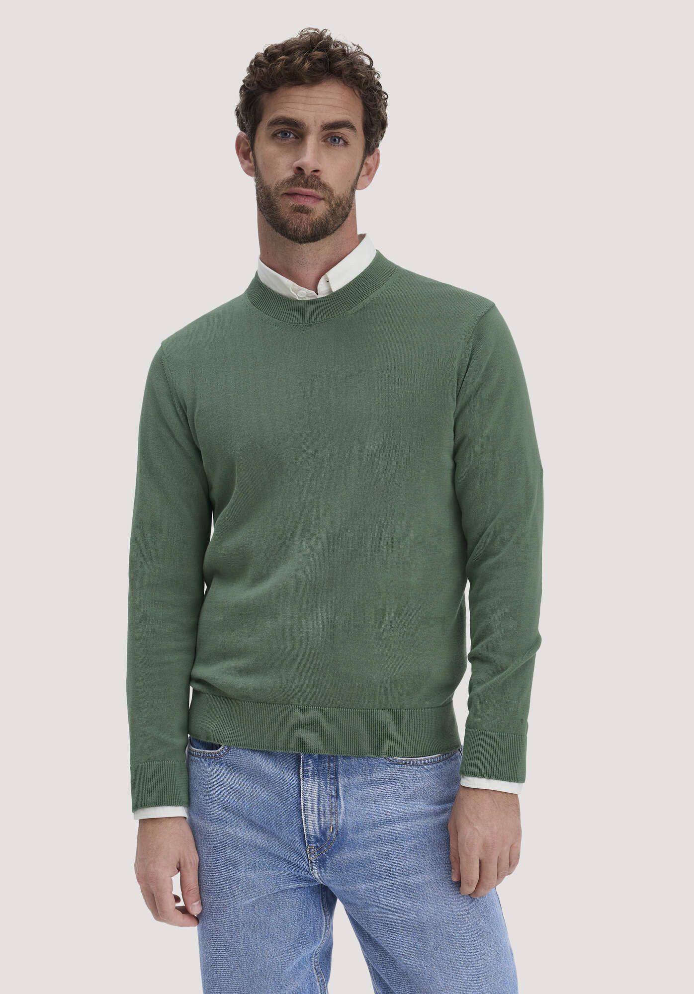 Hessnatur Strickpullover aus reiner Bio-Baumwolle (1-tlg)
