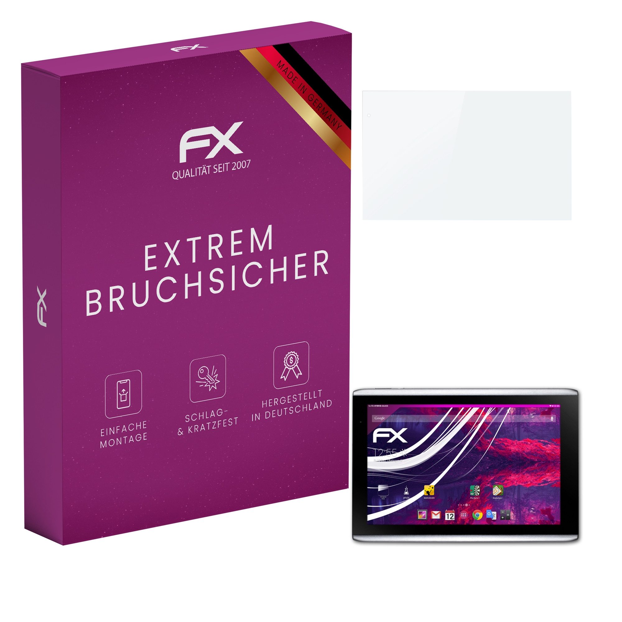 Schutzfolie Panzerglasfolie für Acer Iconia A500, A501