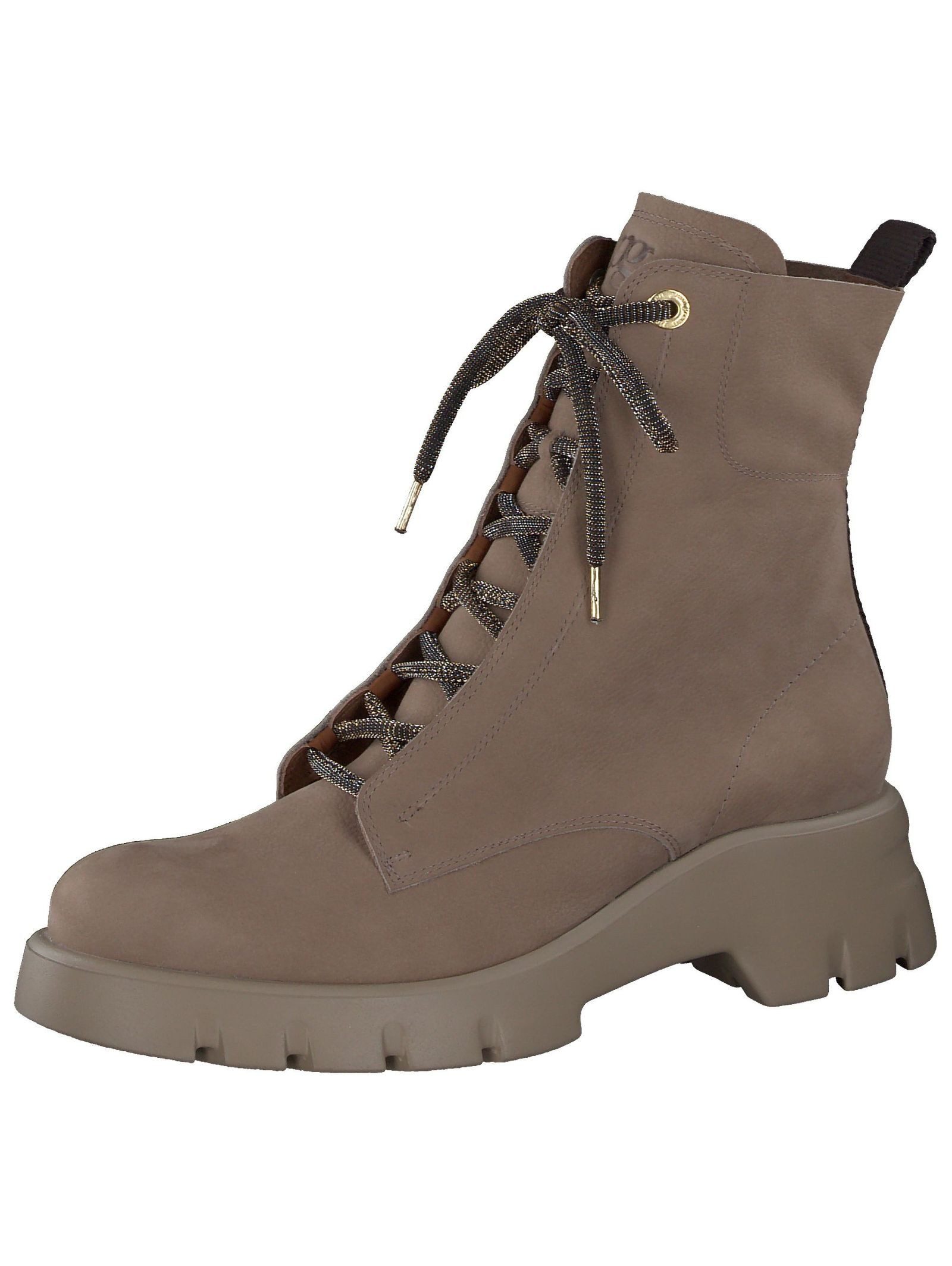 Paul Green Stiefelette Nubukleder . Schnürstiefelette
