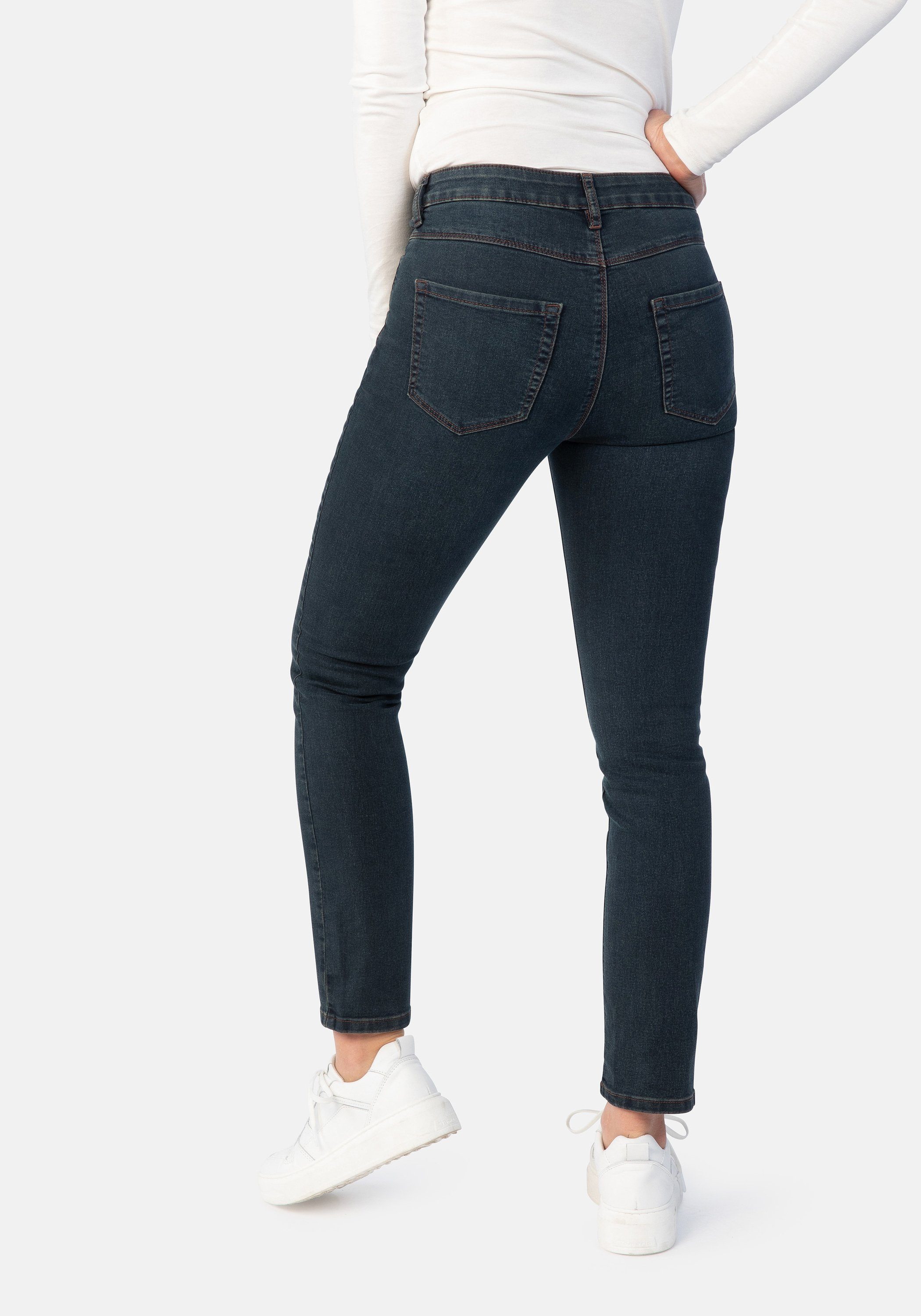 olive 5-Pocket-Jeans Colour Fit Slim STOOKER Florenz autumn WOMEN wash