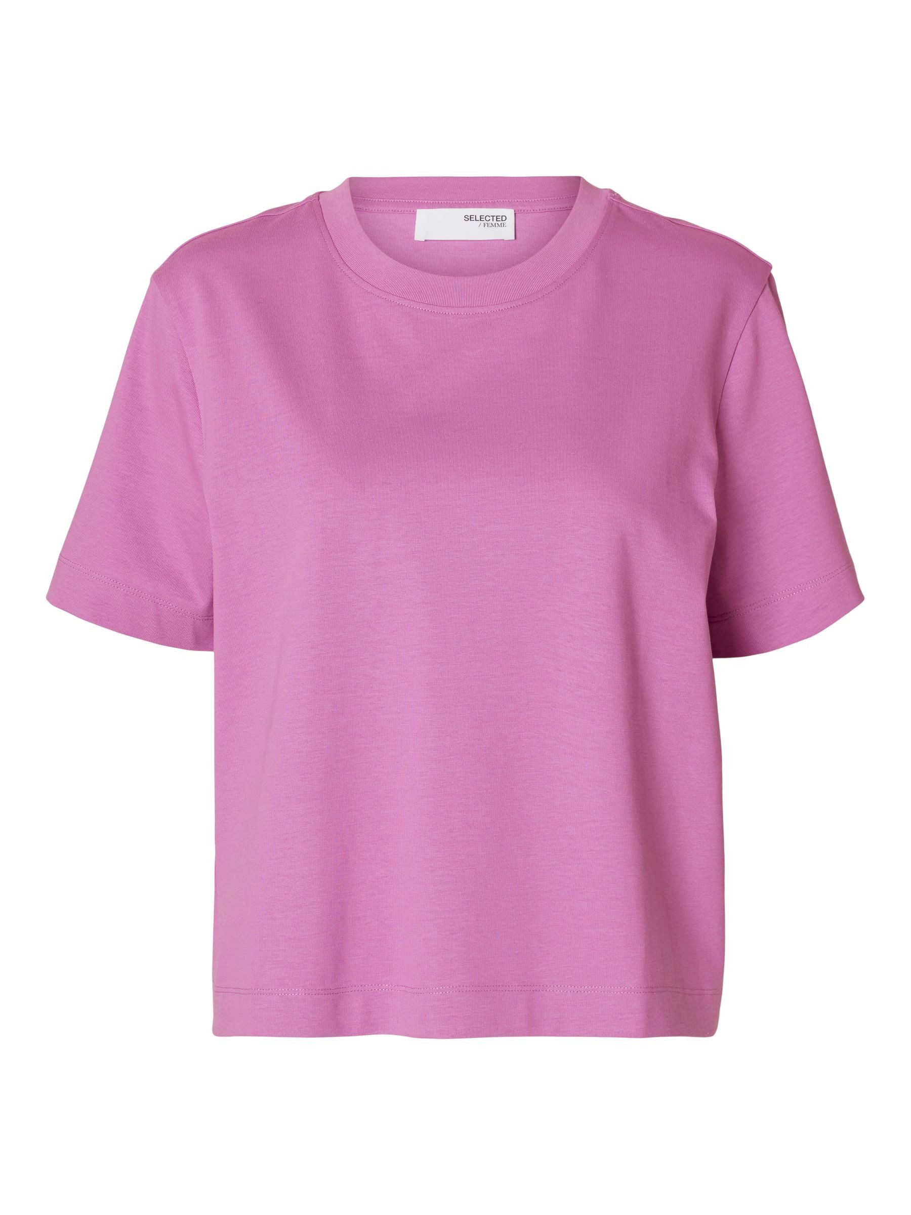 SELECTED FEMME T-Shirt Kurzarm- mit Rundhalsausschnitt günstig online kaufen