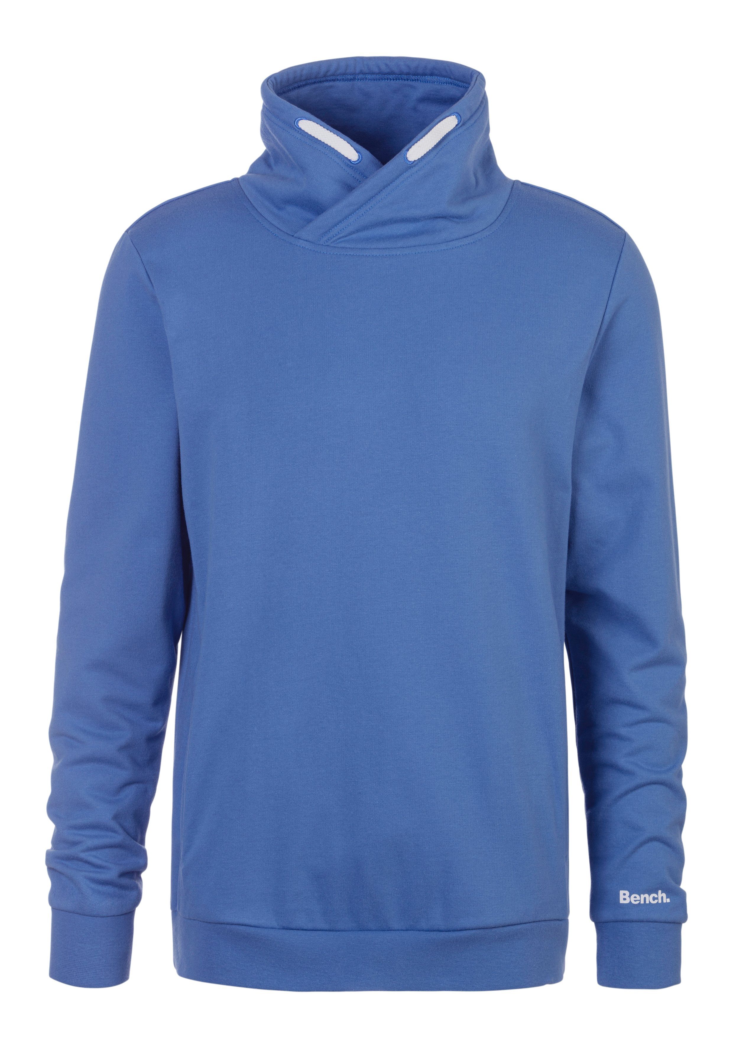 Bench. Loungewear Sweatshirt mit großem Stehkragen aus einer Baumwollmischung – Bild 2 von 3