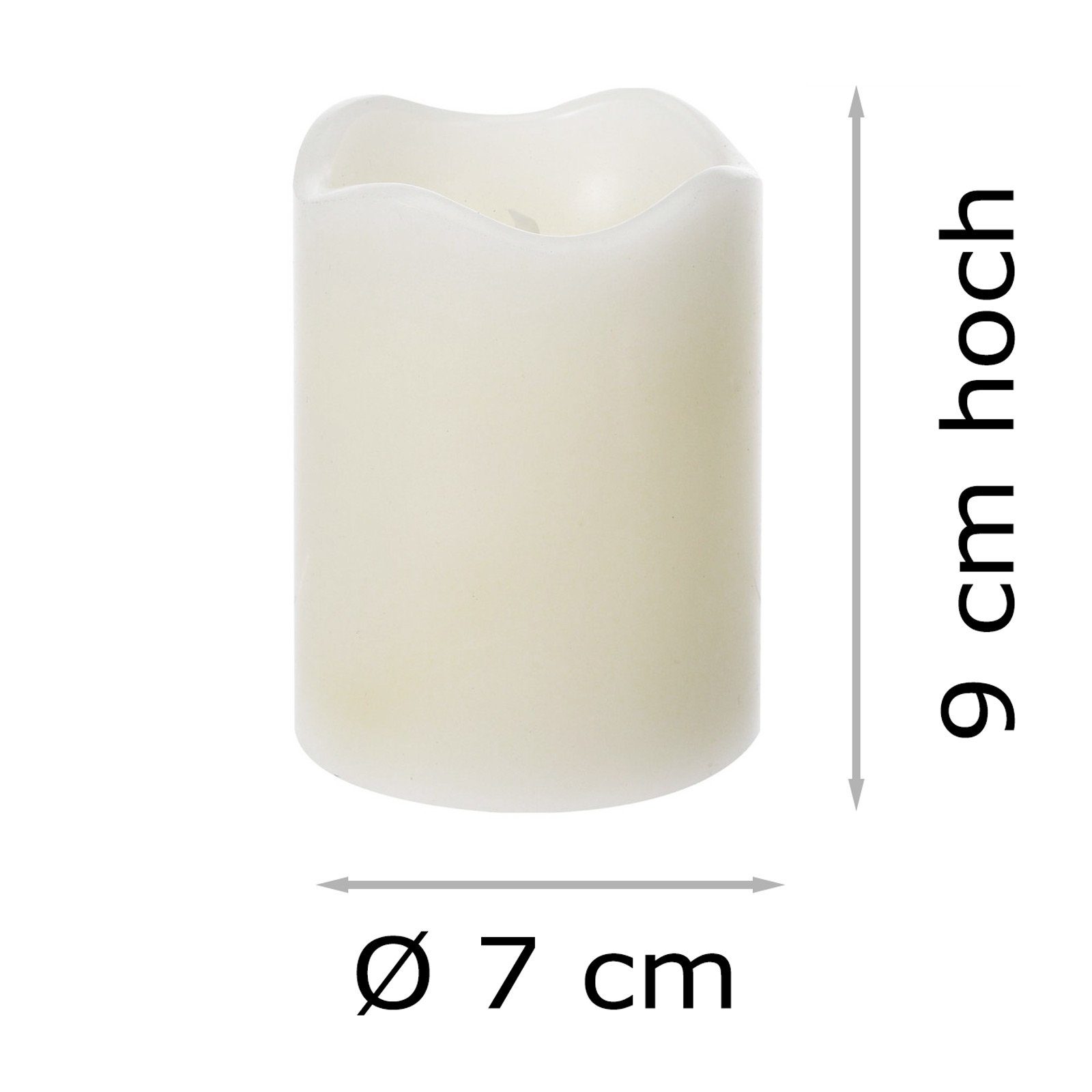 ToCi LED-Kerze LED-Kerze 4er-Set Timer Kerzenlicht günstig online kaufen