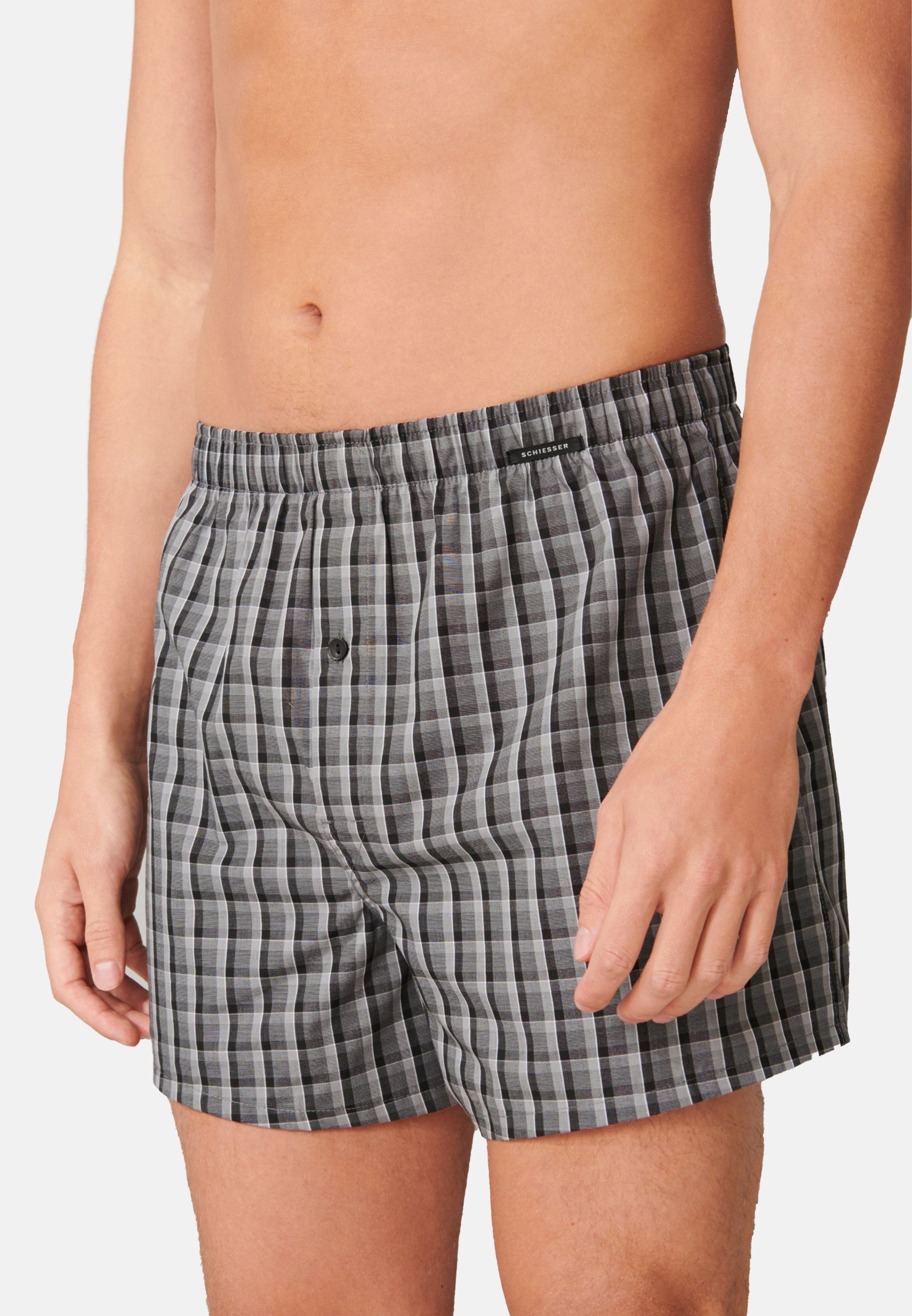 Schiesser Boxershorts 2er Pack Web (Spar-Set, 2-St) Boxershorts - Baumwolle günstig online kaufen