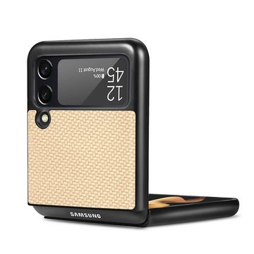Wigento Handyhülle Für Samsung Galaxy Z Flip4 Schlanke PC-Schutzhülle Tasche Hülle Cover