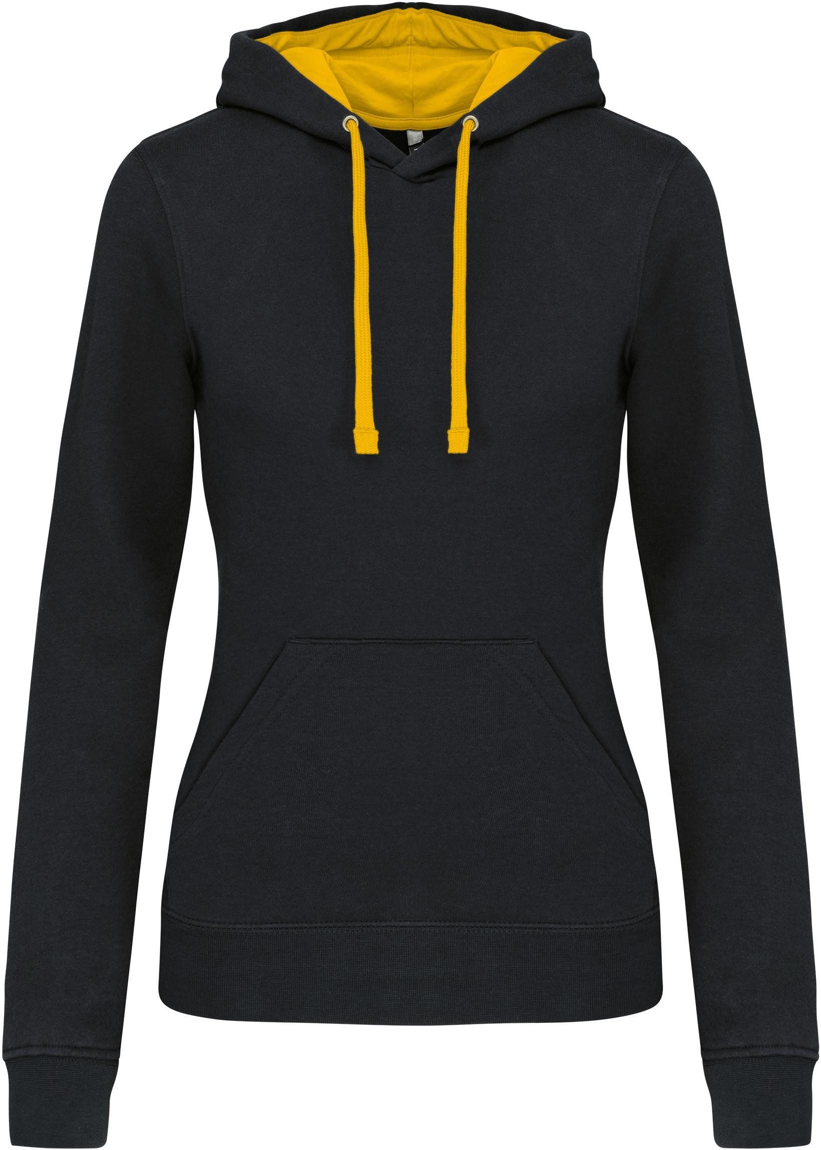 Kariban Kapuzenpullover Damen-kapuzensweatshirt bicolor günstig online kaufen