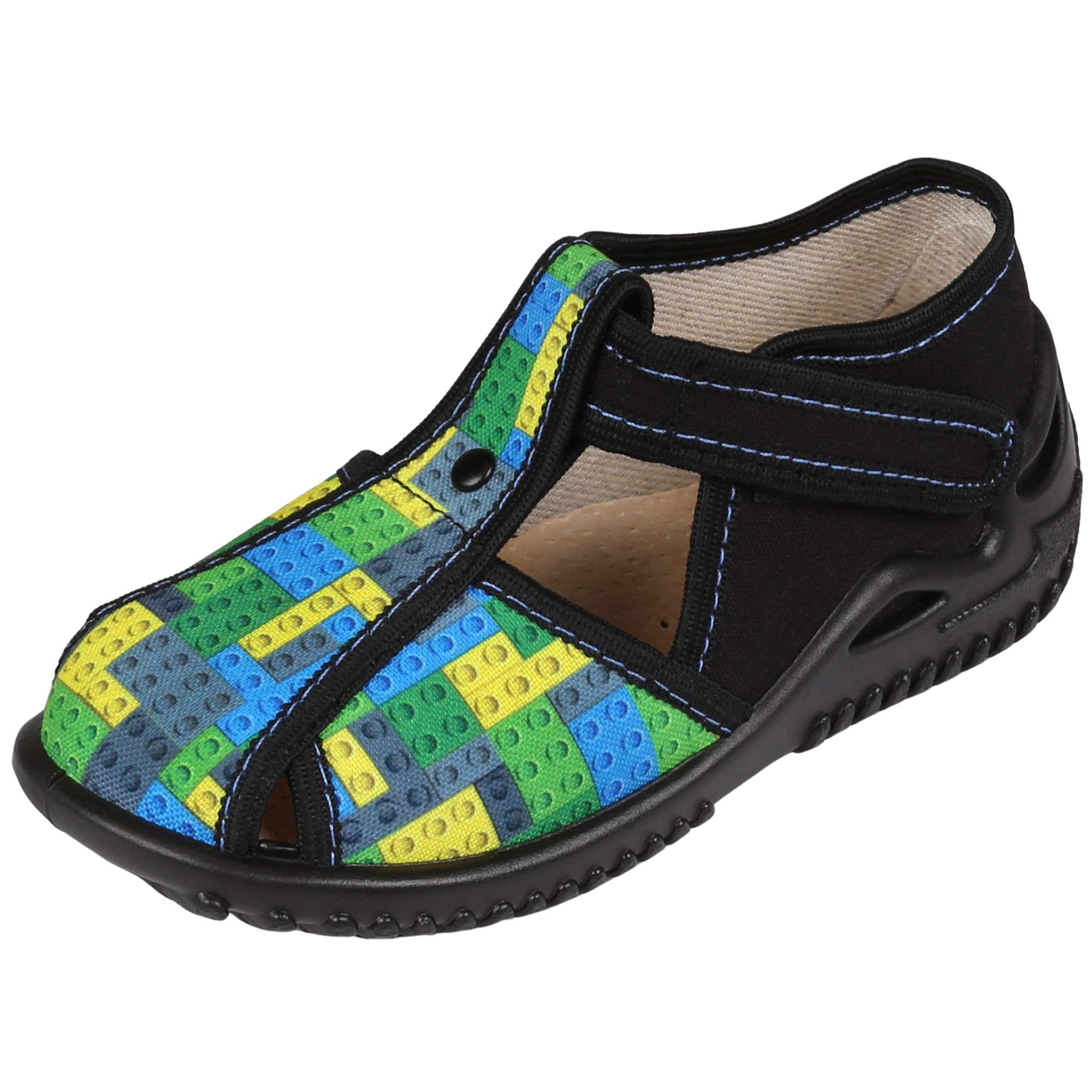 Sarcia.eu Bunte Jungen-Turnschuhe mit Klettverschluss-Turnschuhe Tymon Hausschuh