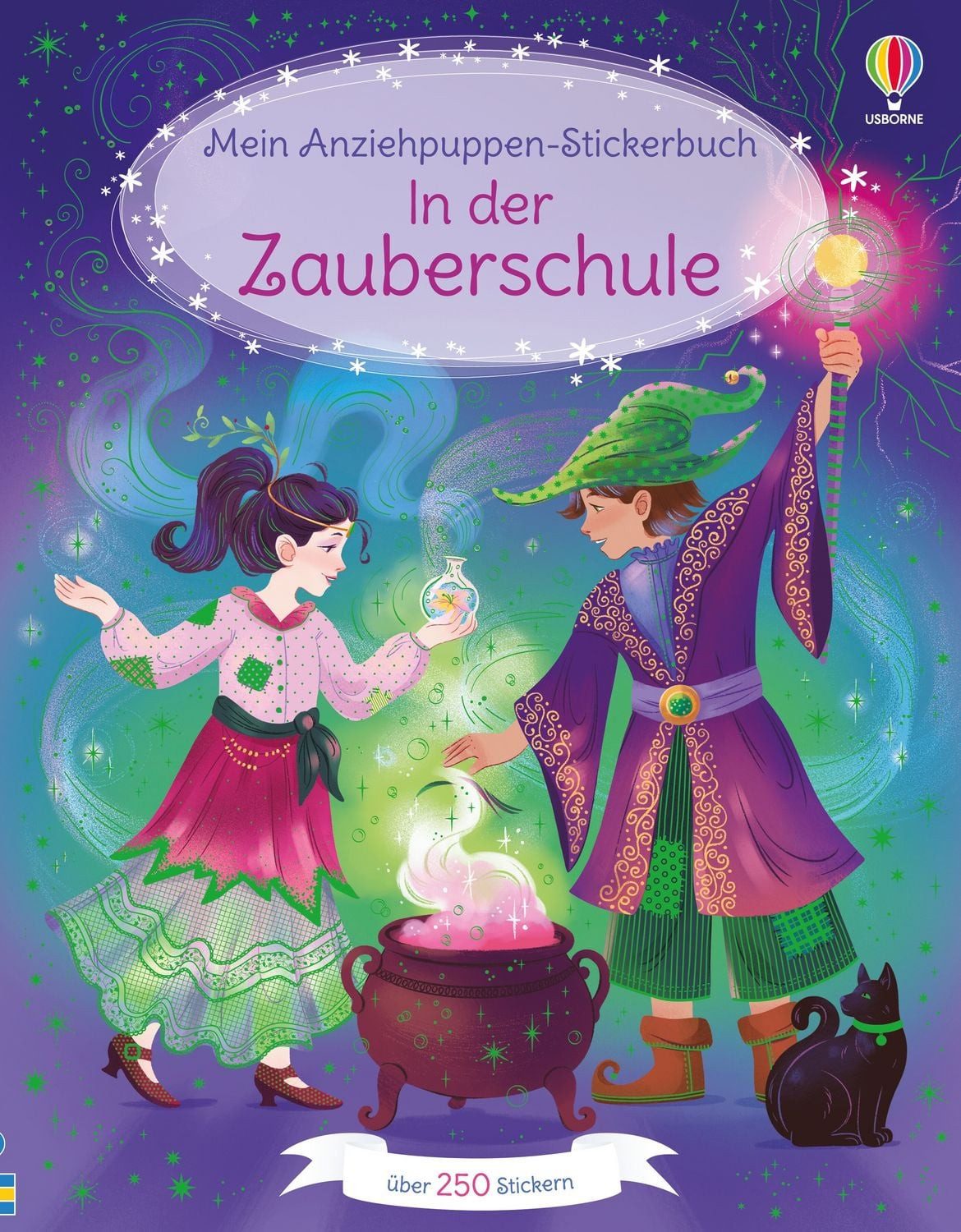Mein Anziehpuppen-Stickerbuch: In der Zauberschule / Fiona Watt