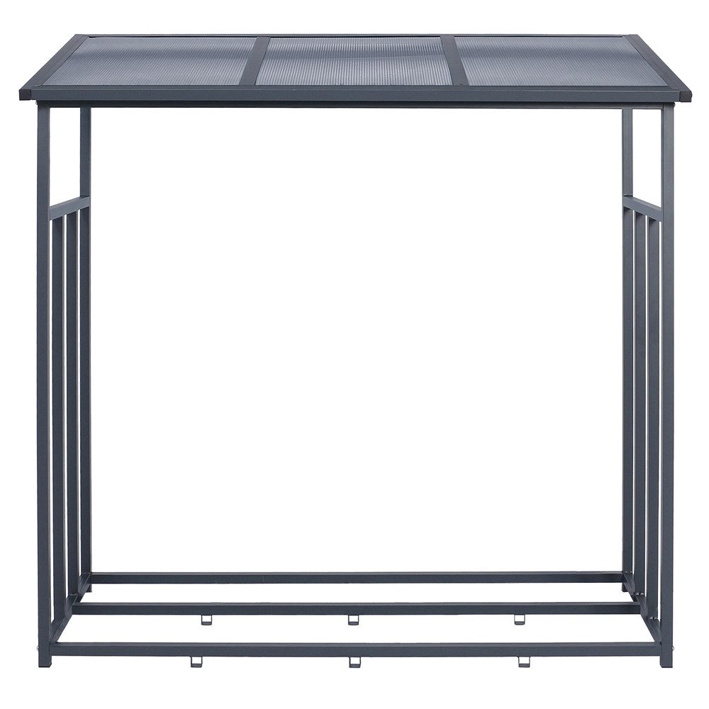 ML-DESIGN Kaminholzregal Outdoor Feuerholzregal mit Kunststoff Dach Lagerhi günstig online kaufen