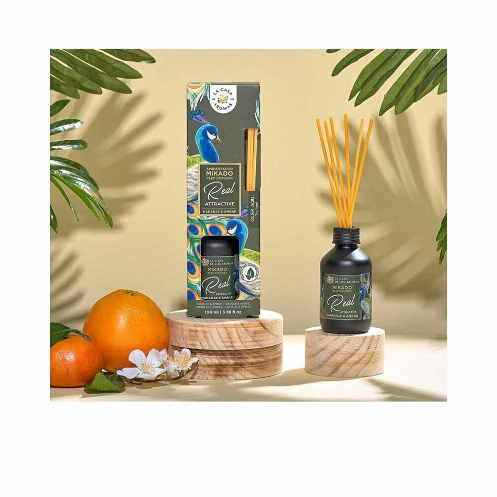 La Casa De Los Aromas Spiel Ambientador Mikado Real Attractive Naranja y Ámbar 100ml