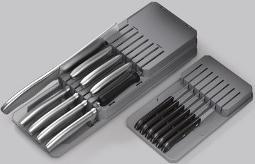 Metaltex Besteckhalter Blade-Fit, (Set, 3-tlg), Kunststoff, rutschfeste Füße, individuell verwendbar