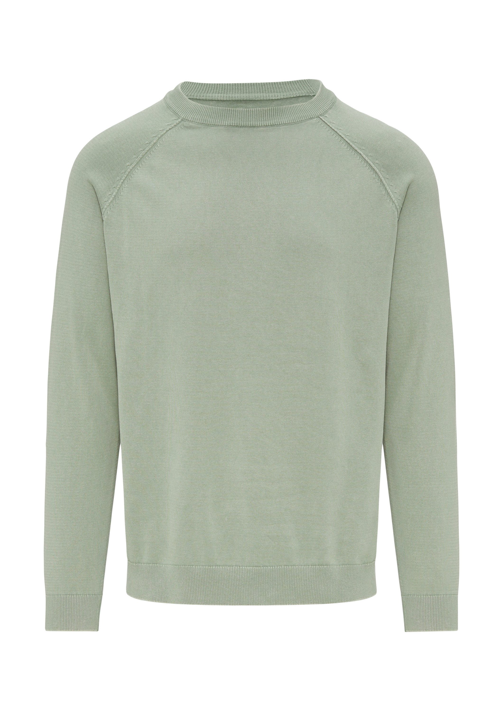 QS Longpullover Strickpullover Baumwollpullover im Used-Look günstig online kaufen