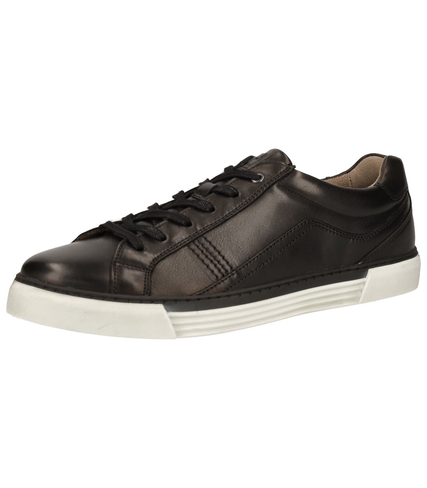 Pius Gabor Uomo Sneaker In Pelle Certificata – Scarpe Basse Marrone (Espresso), Sottopiede Estraibile, Intersuola In Sughero, Chiusura Stringata, Largo Normale, Taglia 49.5 EU - 4