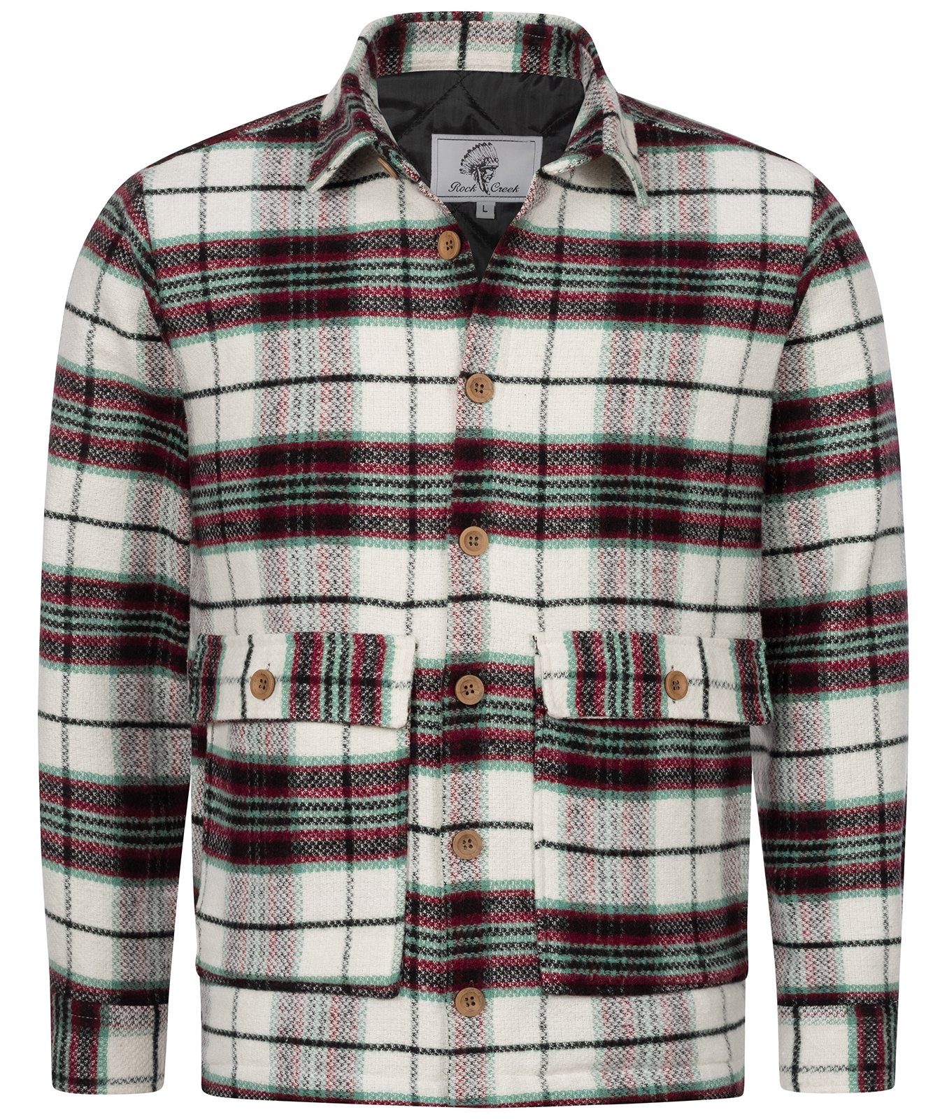 Rock Creek Hemdjacke Herren Jacke Flanelljacke H-338 Grün