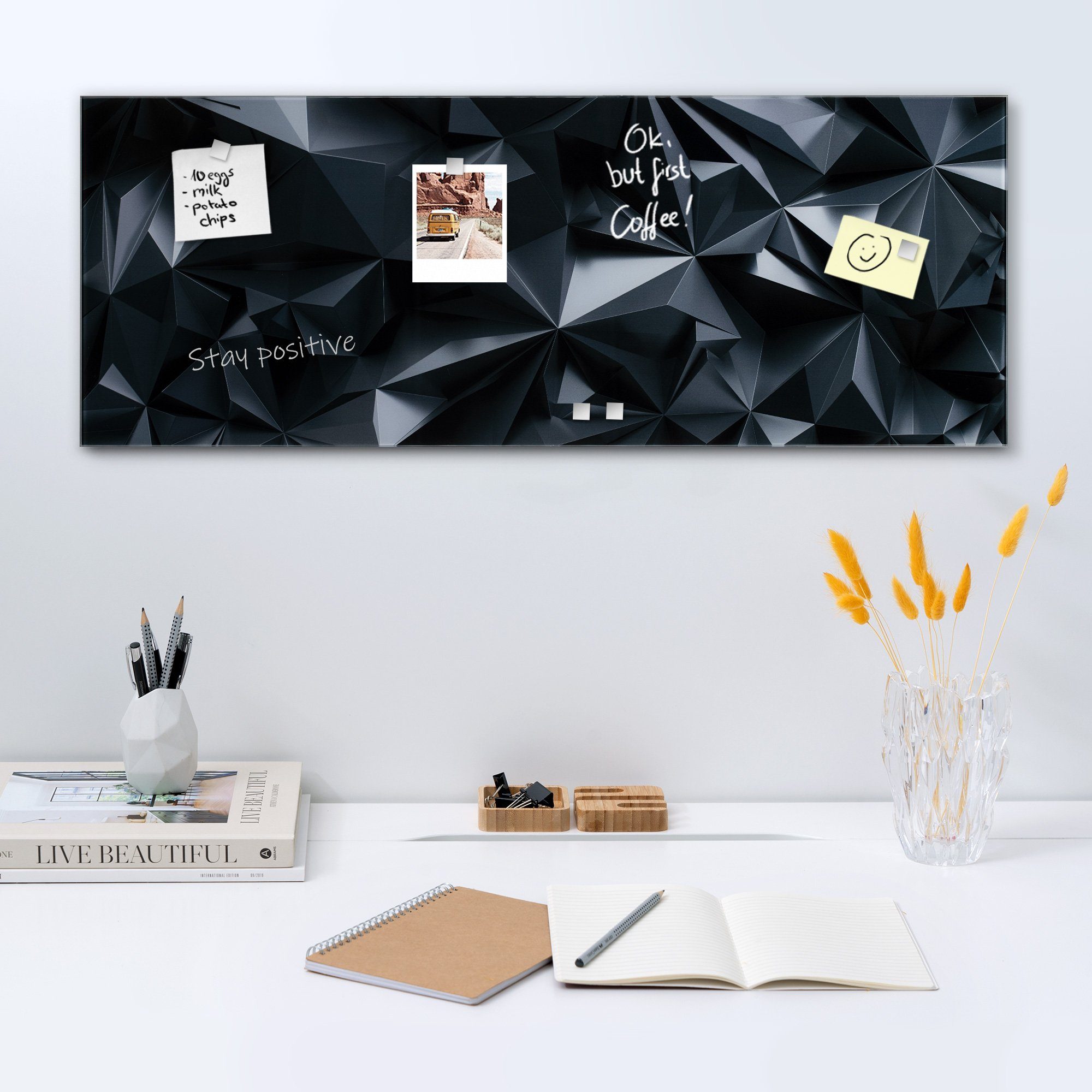 Navaris Tafel Magnetboard aus Glas - günstig online kaufen
