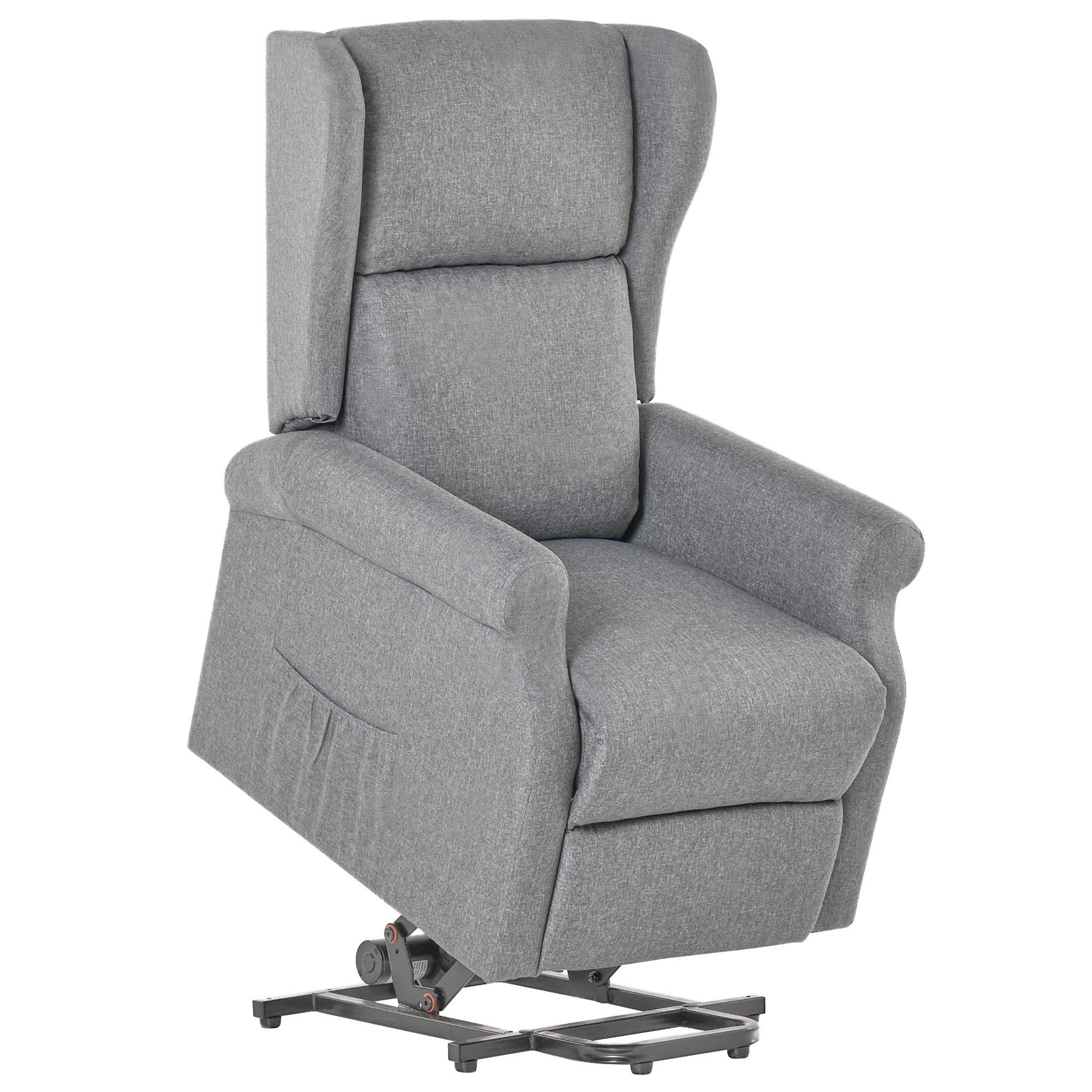 HOMCOM Relaxsessel mit Aufstehhilfe elektrisch Liegefunktion (Set, 1-St., 1), Elektrische Aufstehhilfe, 135° Liegefunktion
