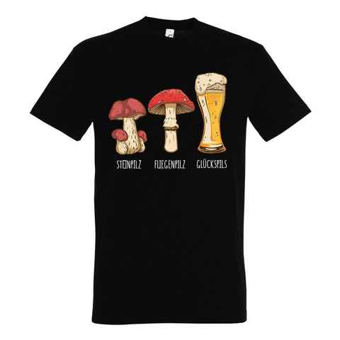 Youth Designz Print-Shirt Herren T-Shirt Glückspils mit lustigem Logo Aufdruck