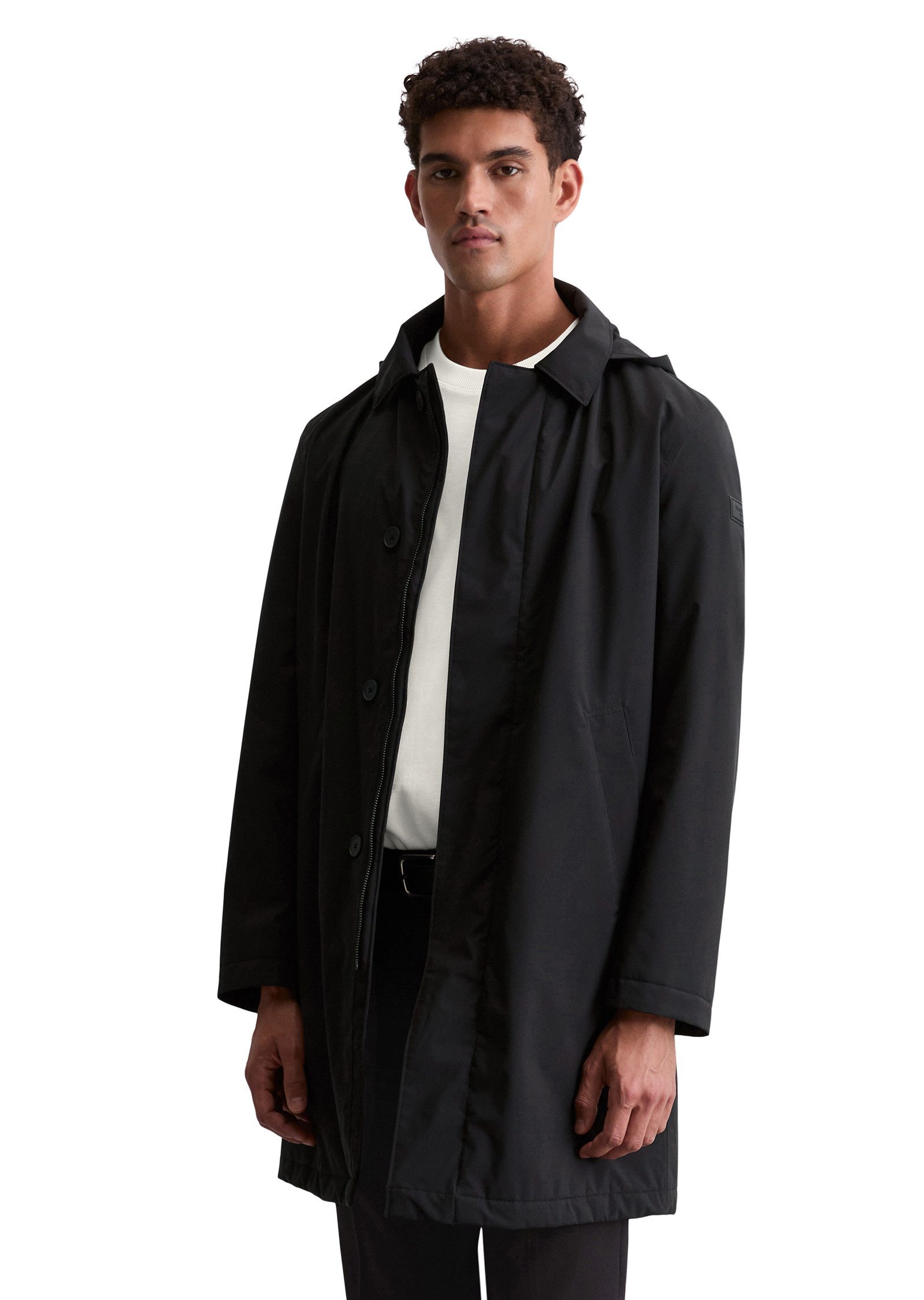 Marc O'Polo Regenmantel mit abnehmbarer Kapuze