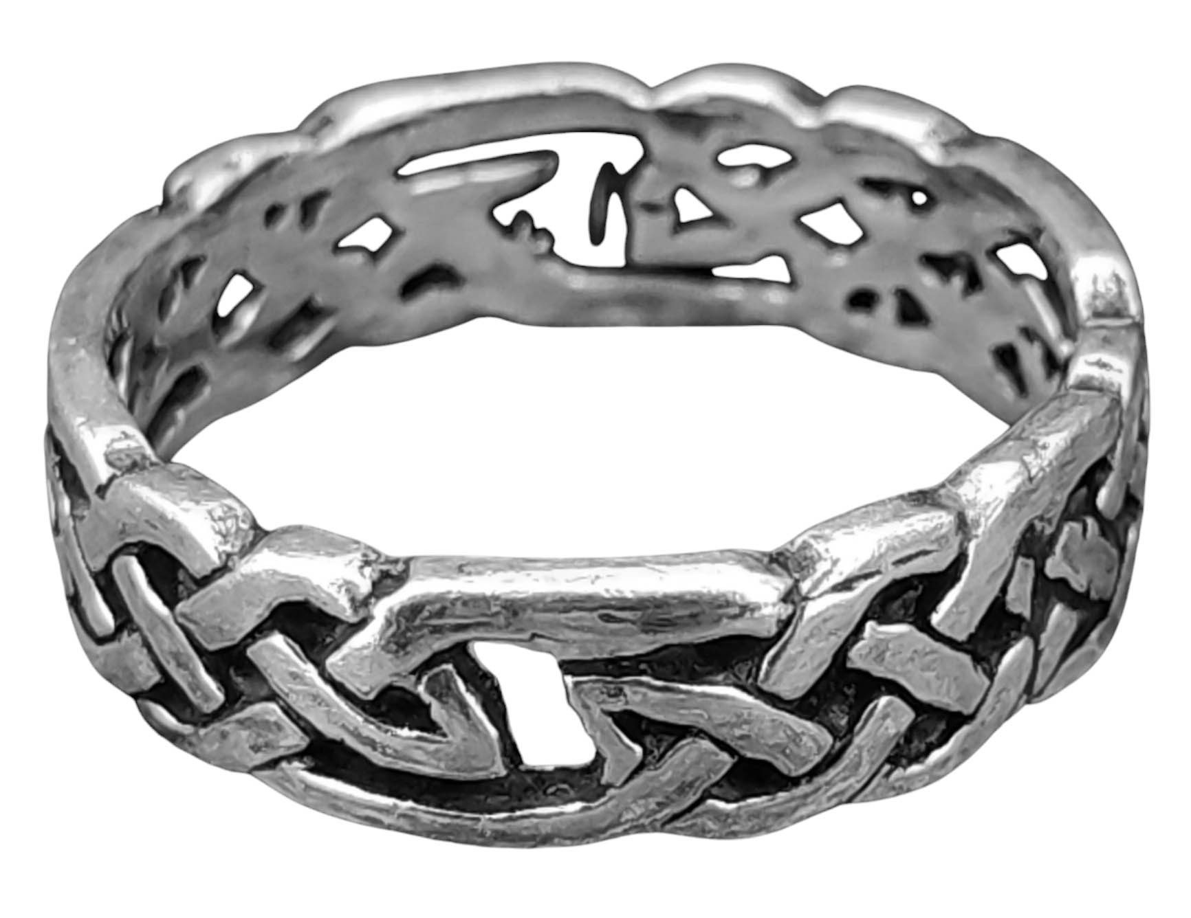 Kiss of Leather Silberring Ring Keltenknoten, Gr. 46-74 (kk3) - Silber