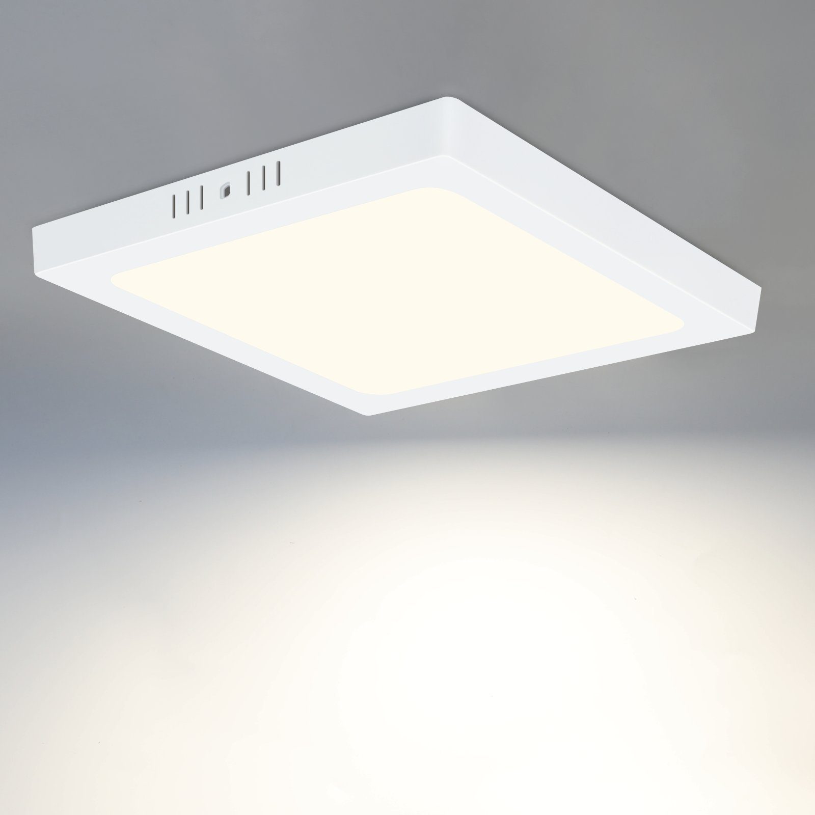 ZMH LED Deckenleuchte Modern Flach Deckenlampe wasserdichtes IP44, LED fest integriert, Neutralweiß, 4000k weiß/4000