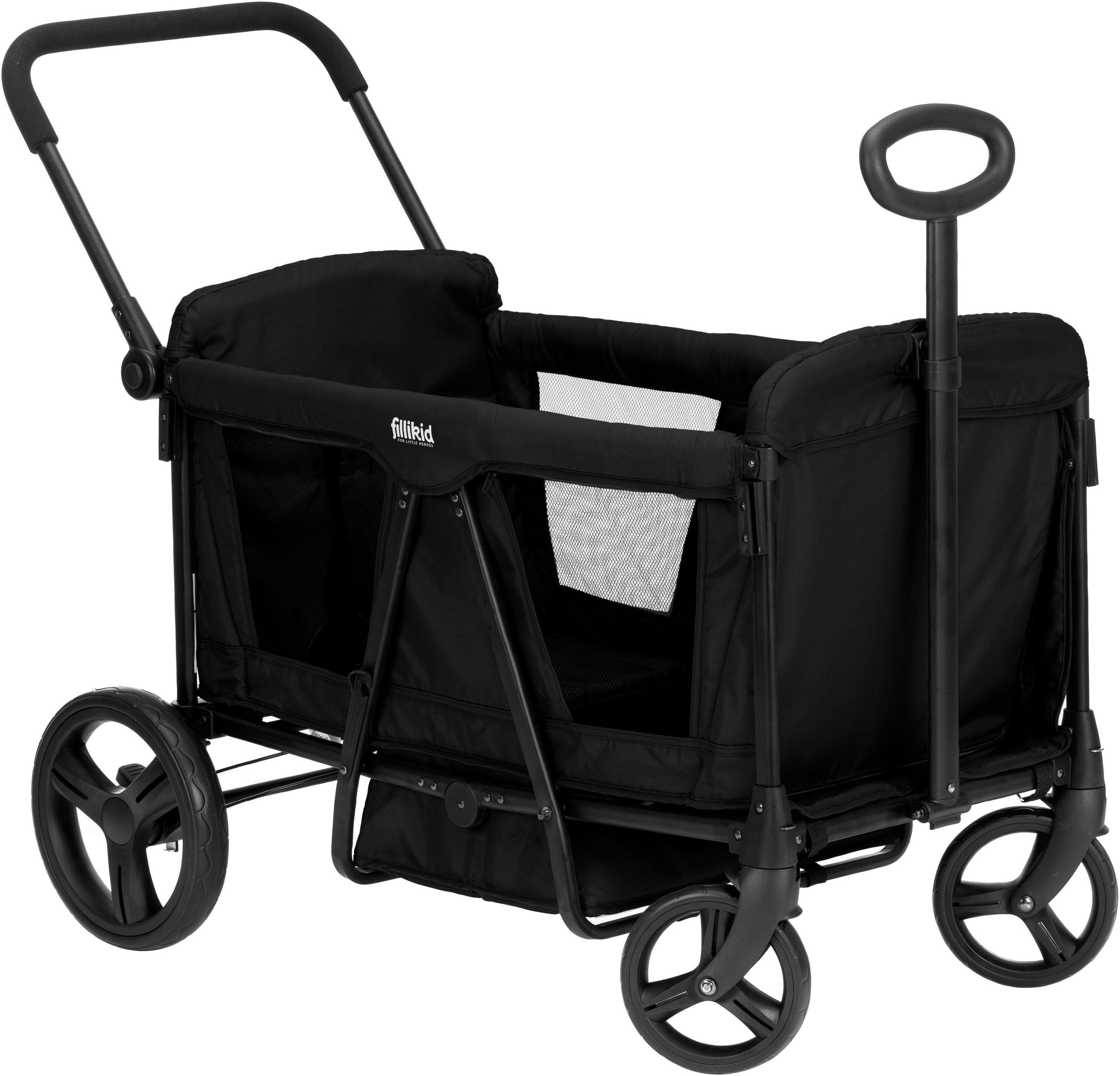 Fillikid Bollerwagen Oskar, faltbar; für zwei Kinder