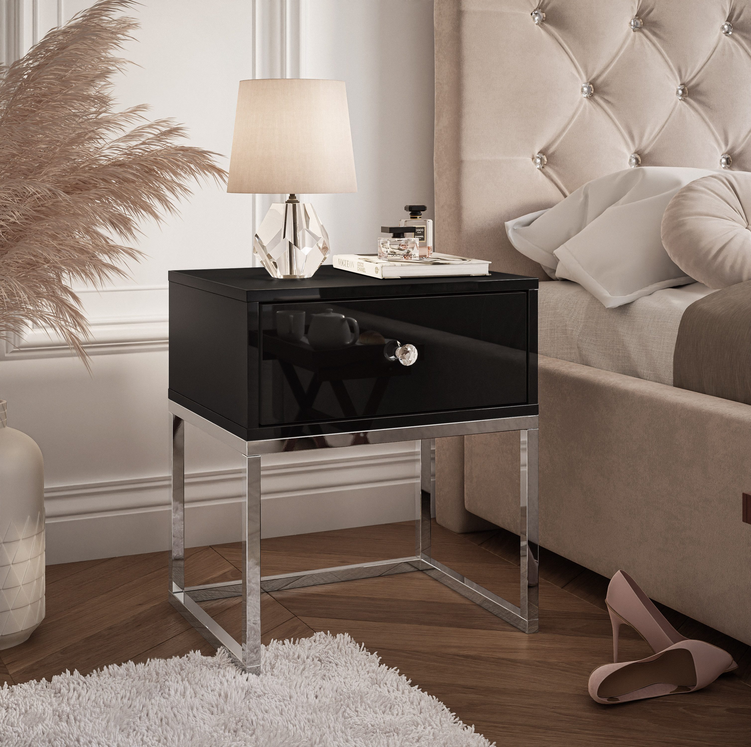 Lookway Nachttisch BLANCO GLAMOUR auf einem günstig online kaufen