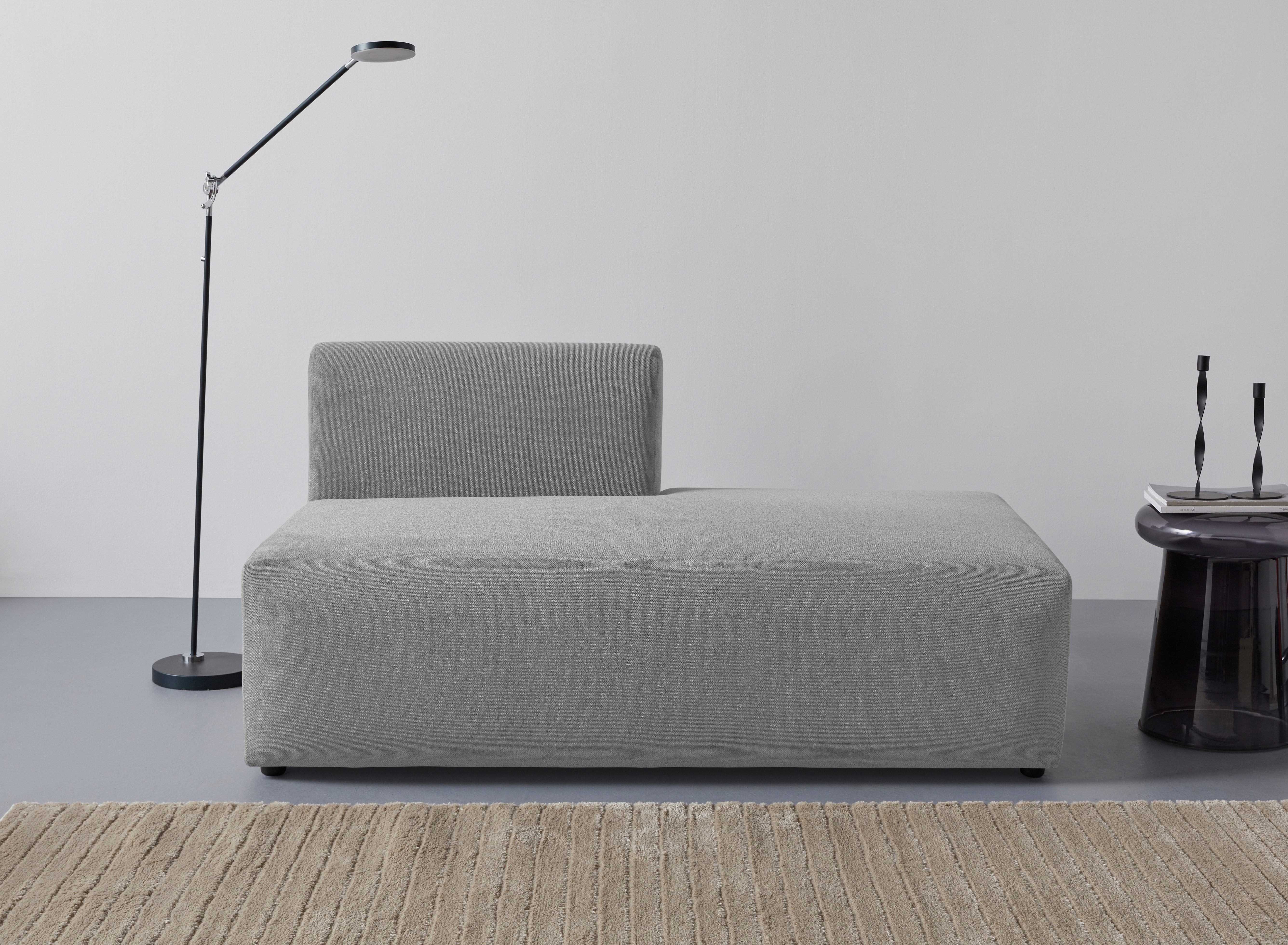 LeGer Home by Lena Gercke Chaiselongue LYZA Open end, Loungemöbel zum Relaxen, Maße B/T/H: 152/96/74 cm, als Modul oder separat verwendbar, für individuelle Zusammenstellung
